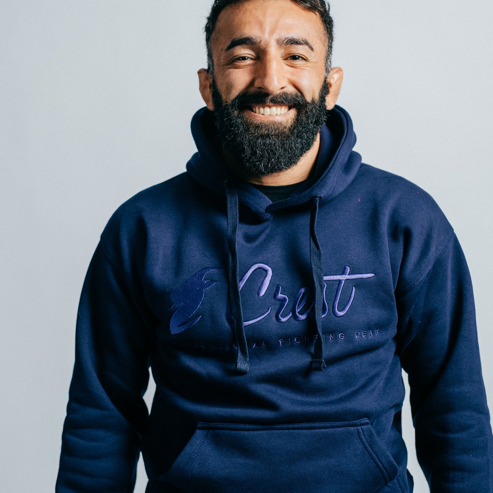 Core hoodie "CREST" - Embroidery (Blue)