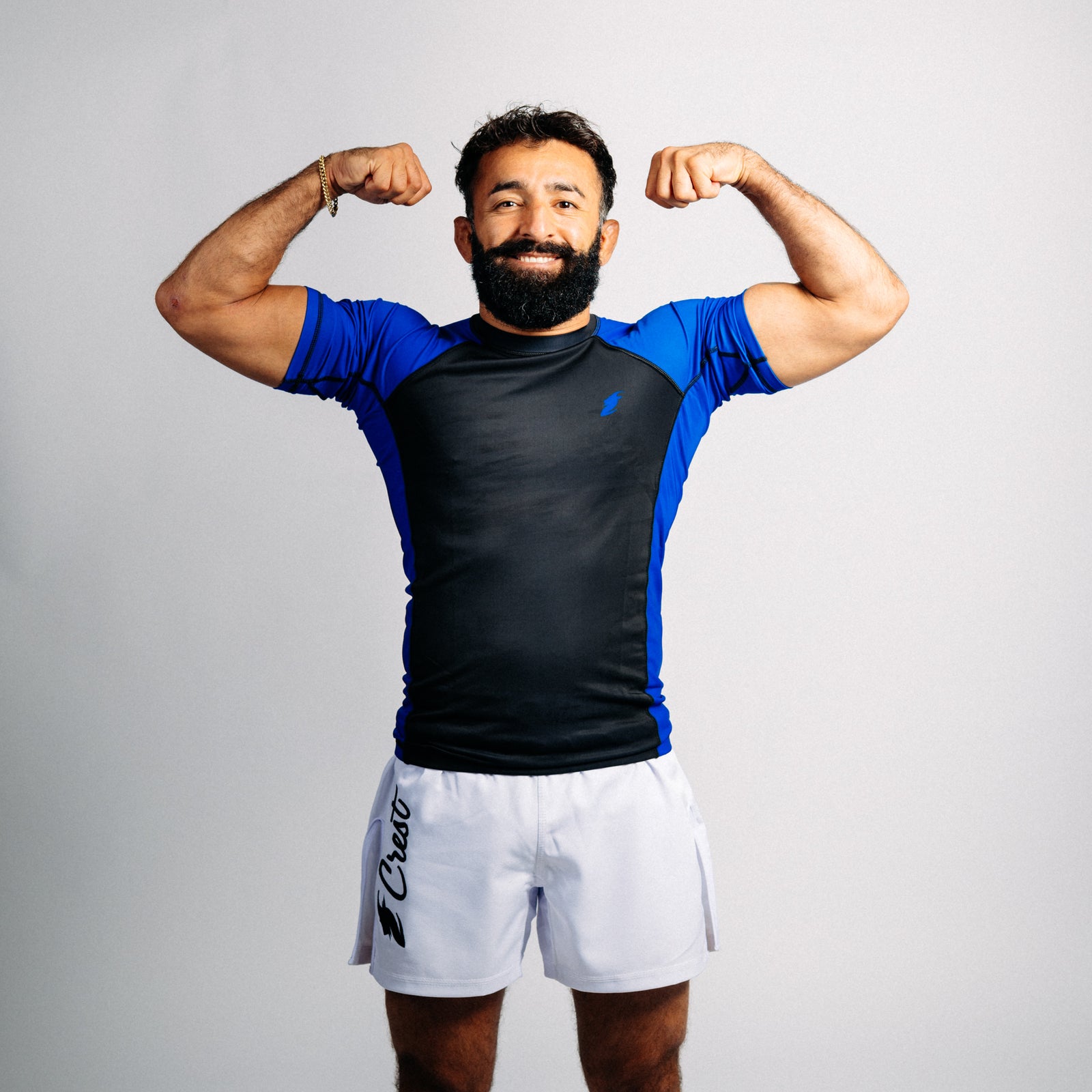 "GOAT" Rash Guard - Blue (long)