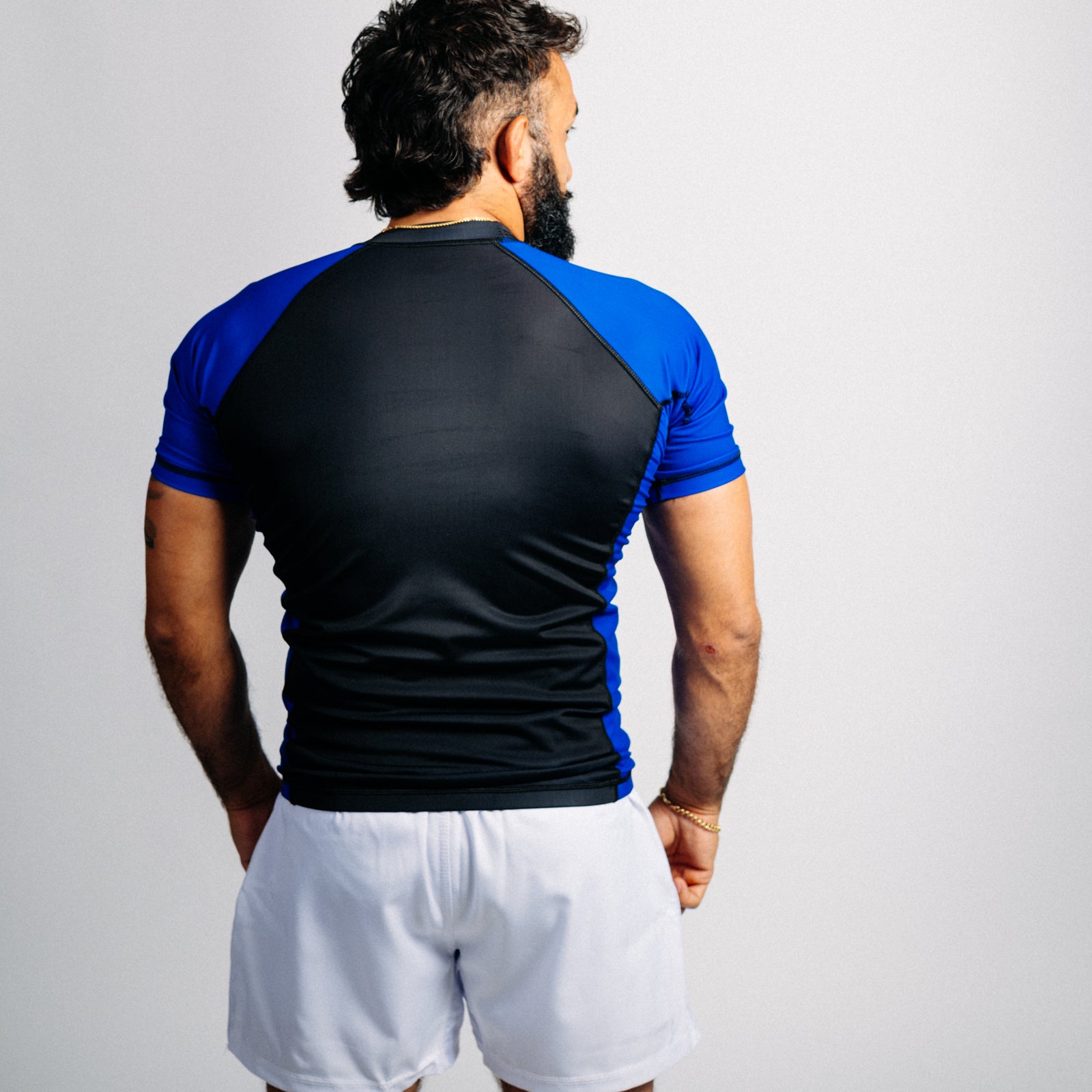 "GOAT" Rash Guard - Blue (long)
