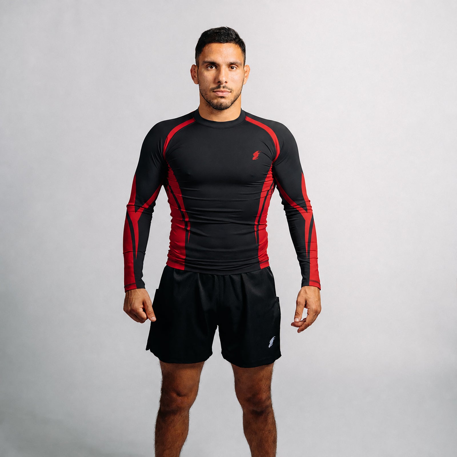 Rash Guard "GOAT" Series | Red / Black (long)