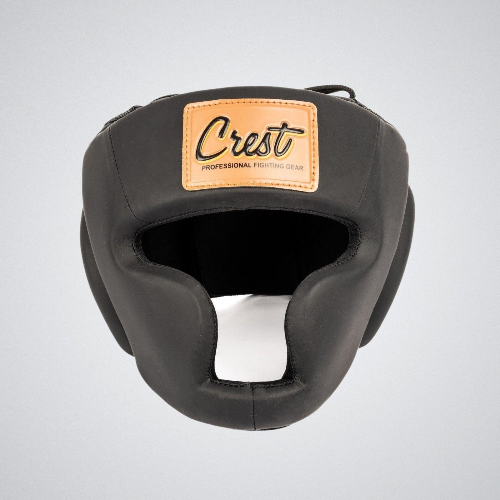 Helmet with jaw and cheek pads - PU leather