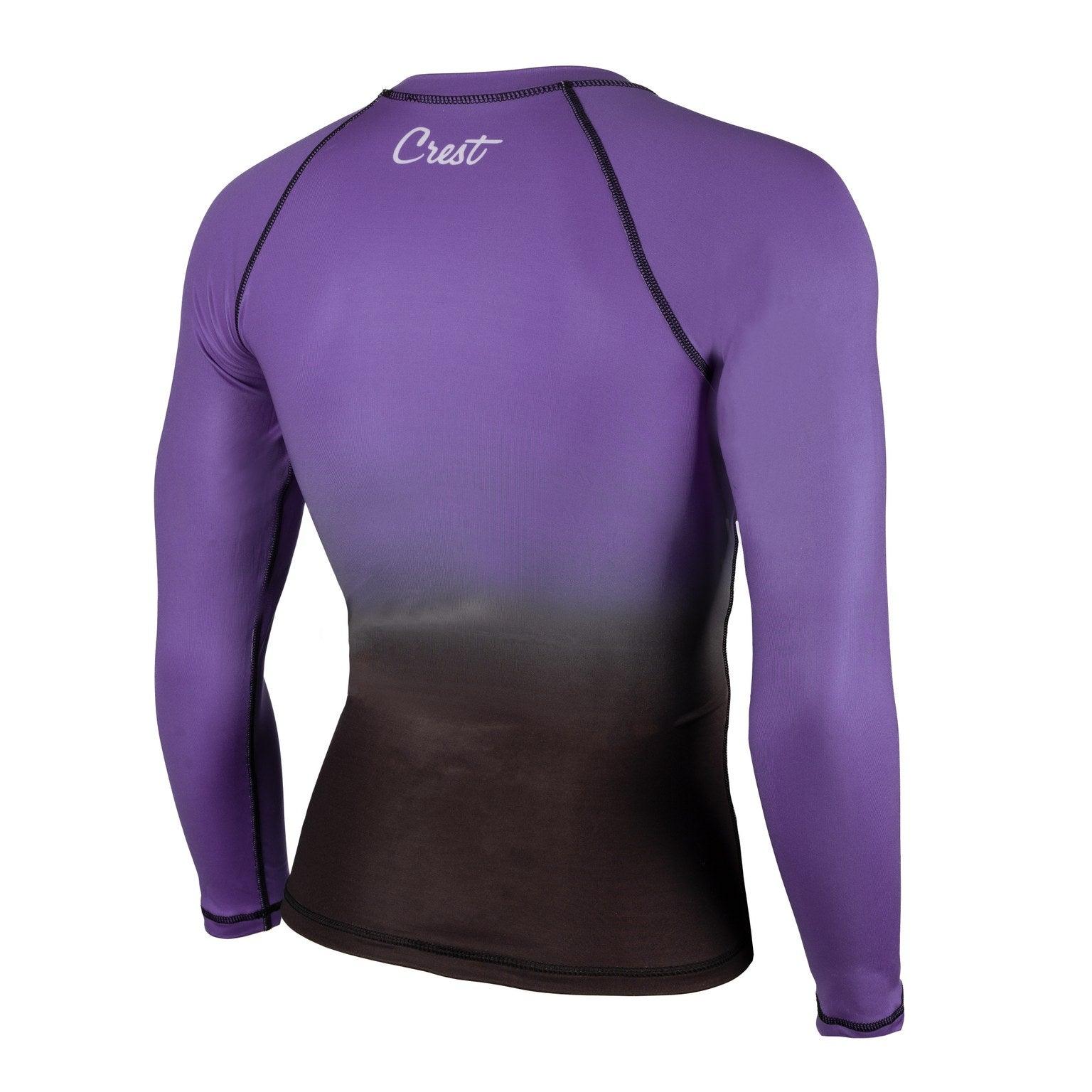 Rash Guard Purple (long) - Crest - PFG