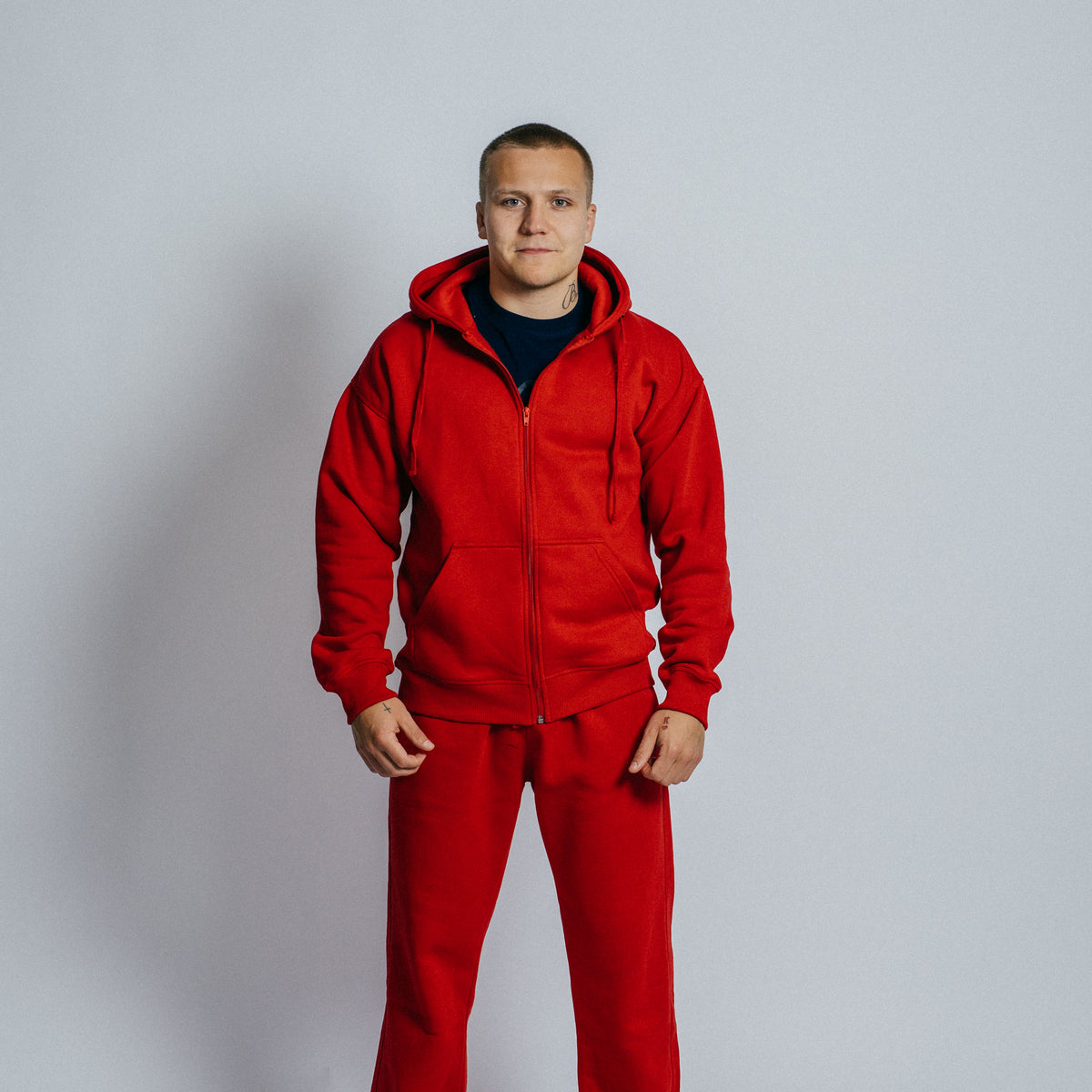 Zipper hoodie "GOAT" (Red)