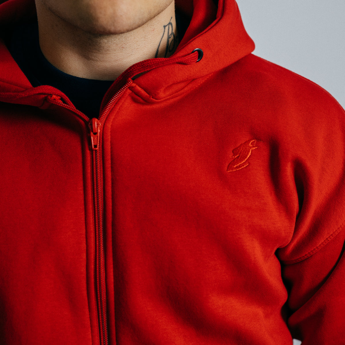 Zipper hoodie "GOAT" (Red)