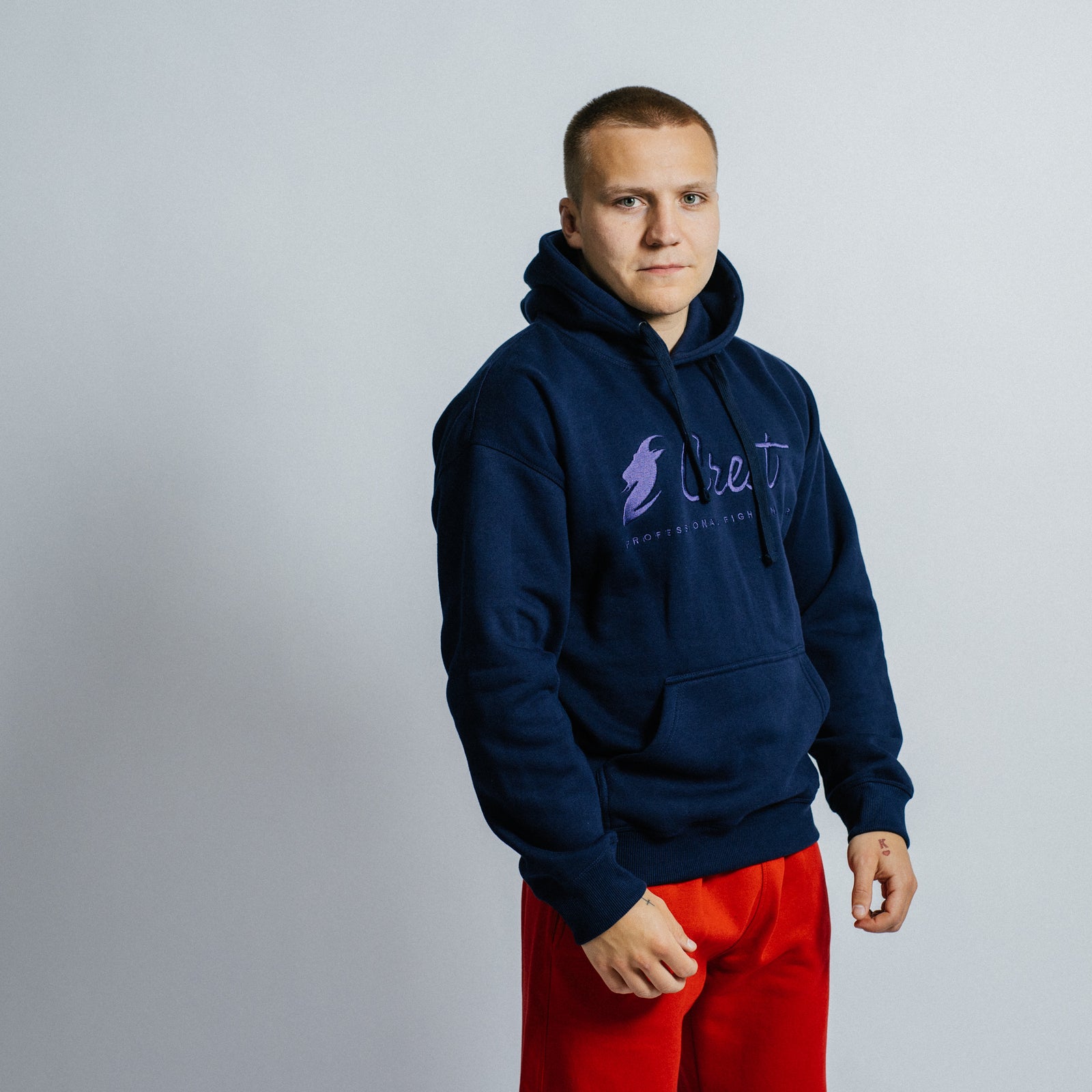 Core hoodie "CREST" - Embroidery (Blue)