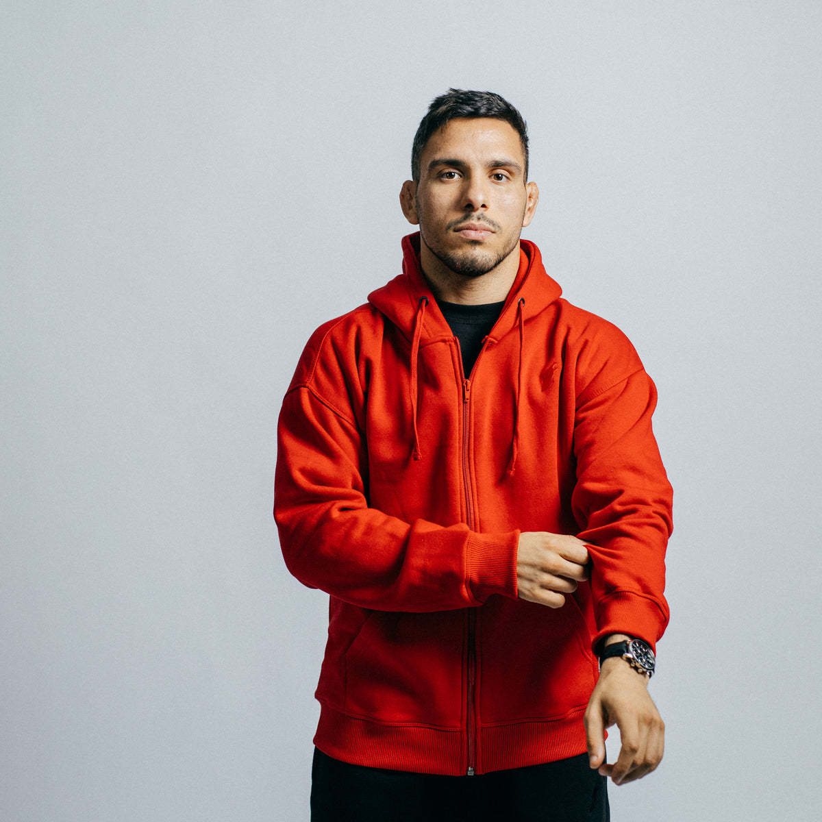 Zipper hoodie "GOAT" (Red)