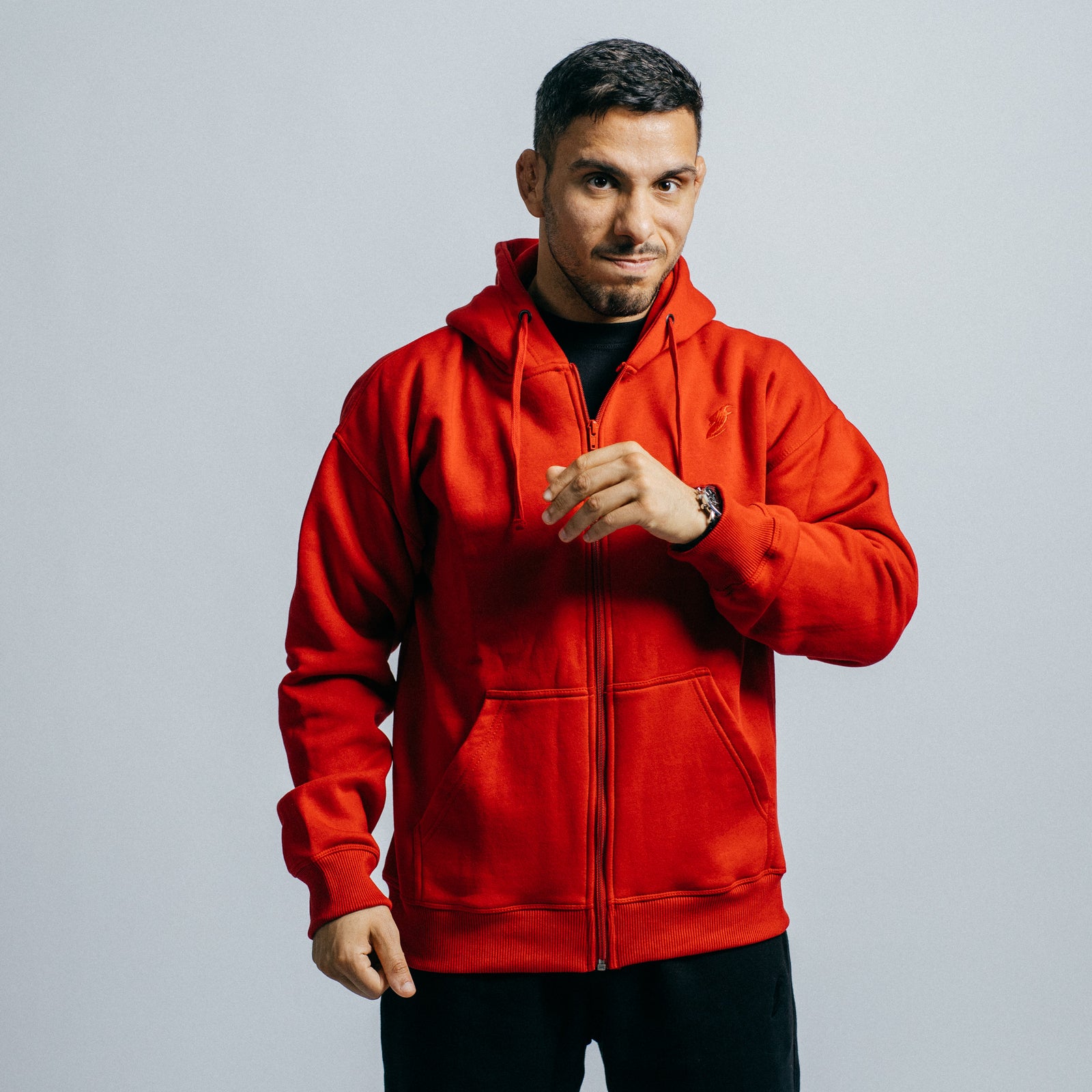 Zipper hoodie "GOAT" (Red)