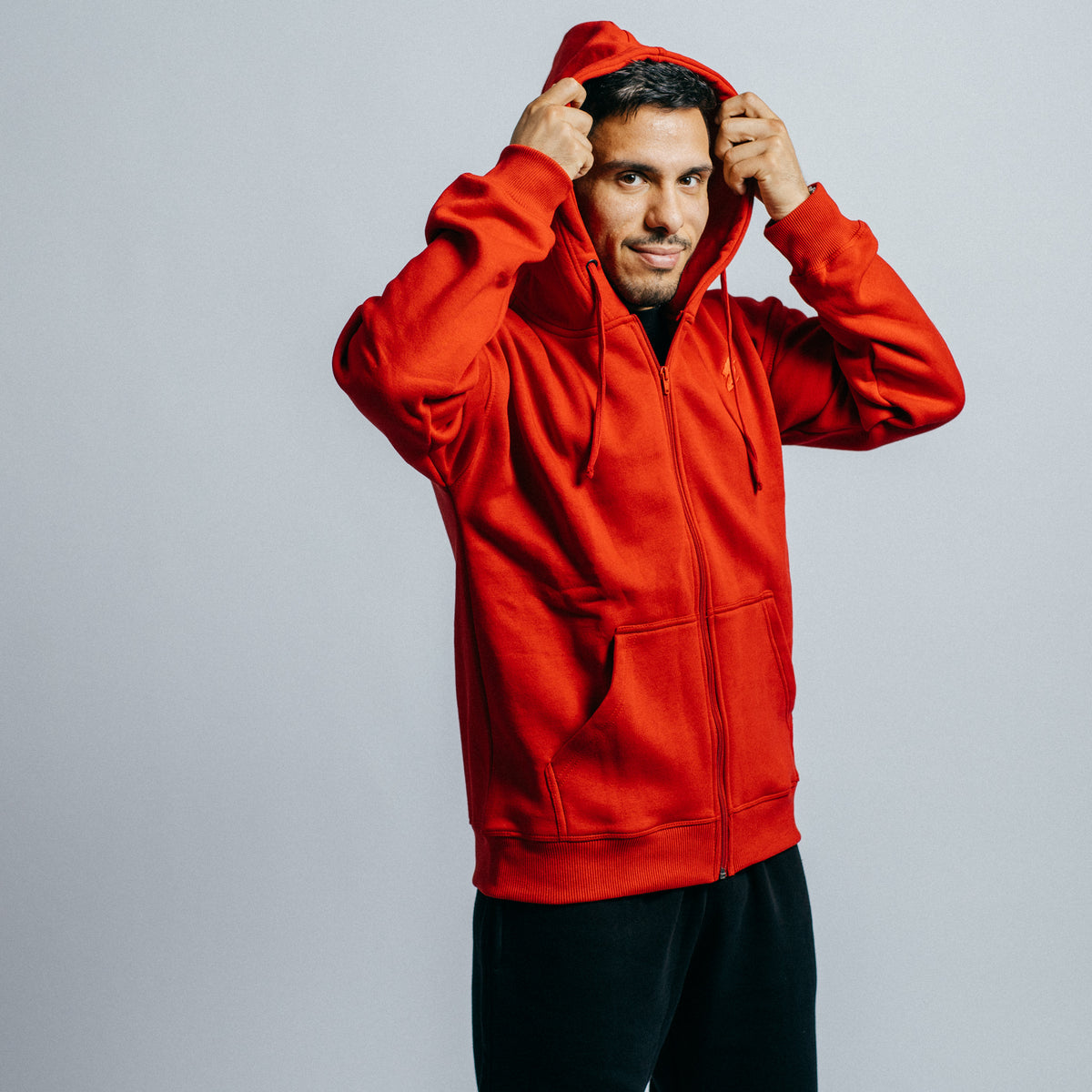 Zipper hoodie "GOAT" (Red)