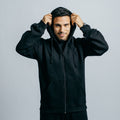 Zipper hoodie "GOAT" (Black)