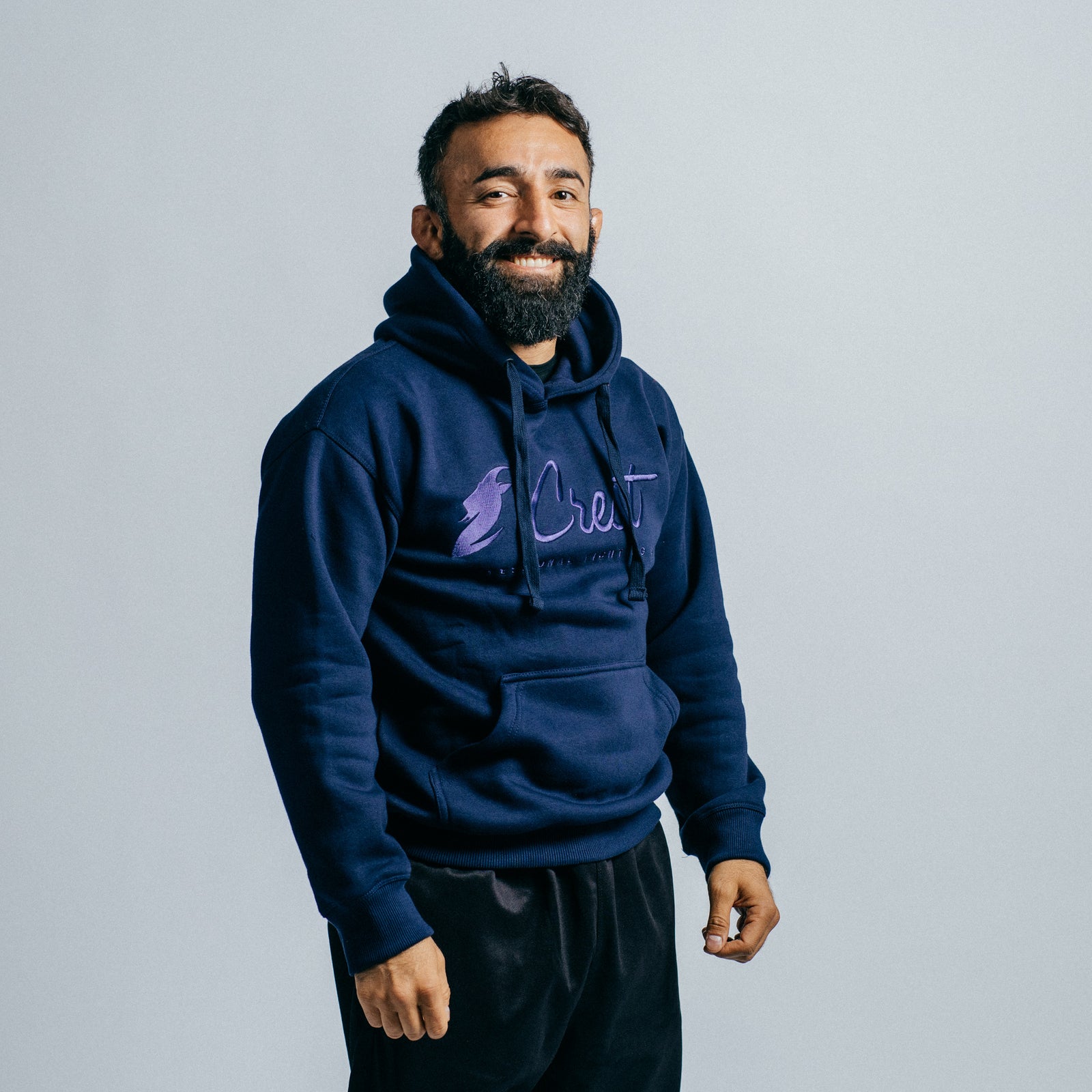 Core hoodie "CREST" - Embroidery (Blue)