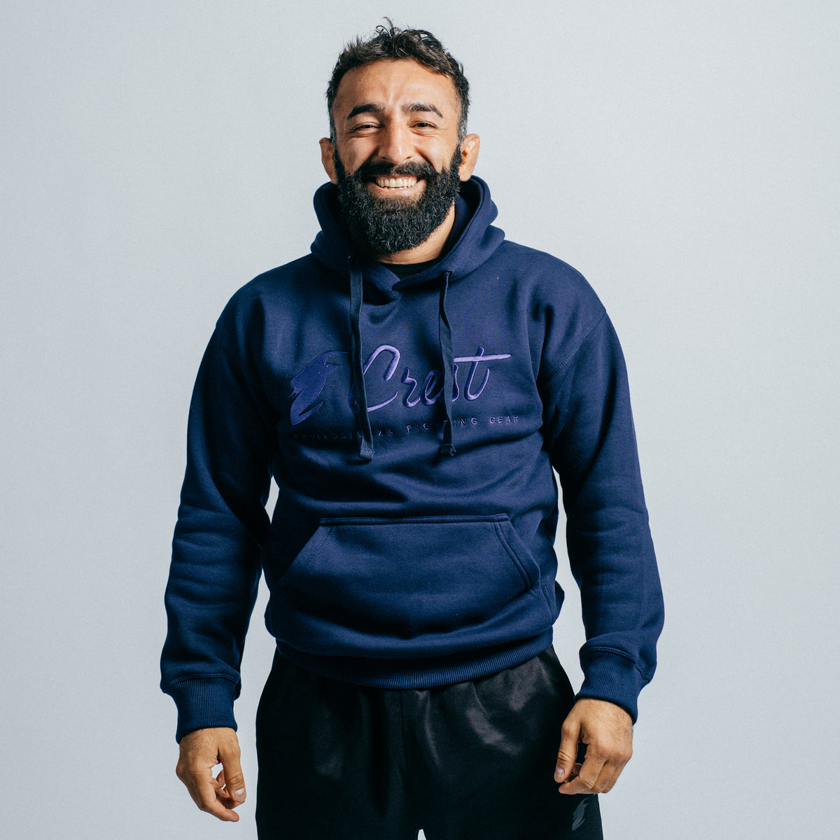 Core hoodie "CREST" - Embroidery (Blue)
