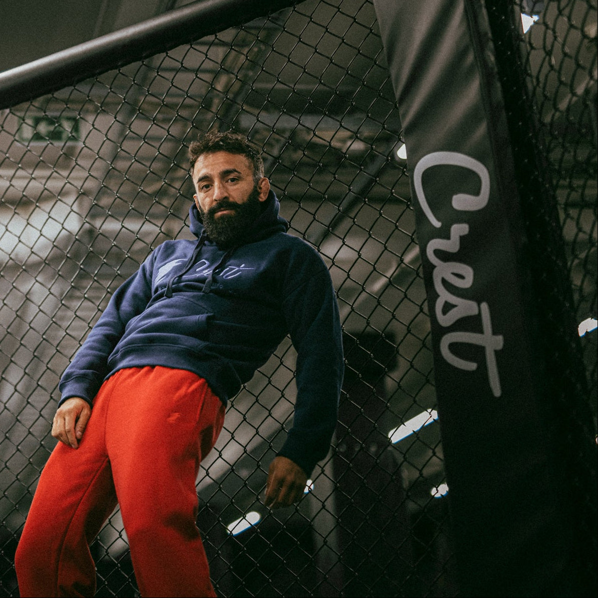 Core hoodie "CREST" - Embroidery (Blue)