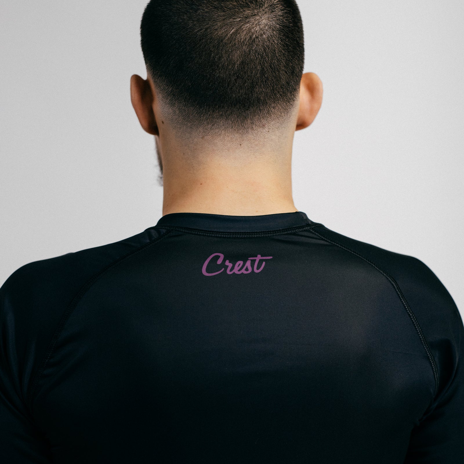 Lyhythihainen Rash Guard "GOAT" Purppura / Musta