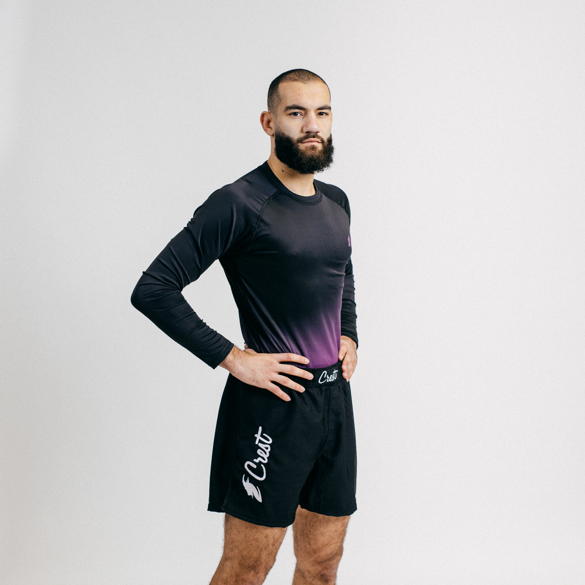 Rash Guard "GOAT" Purple / Black (long)
