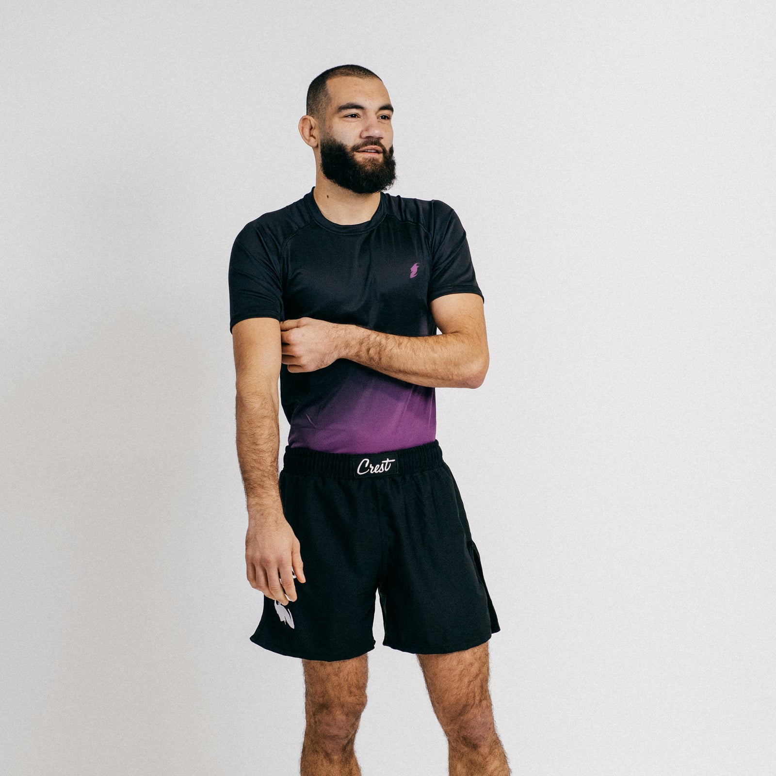 Rash Guard "GOAT" Purple / Black (short)