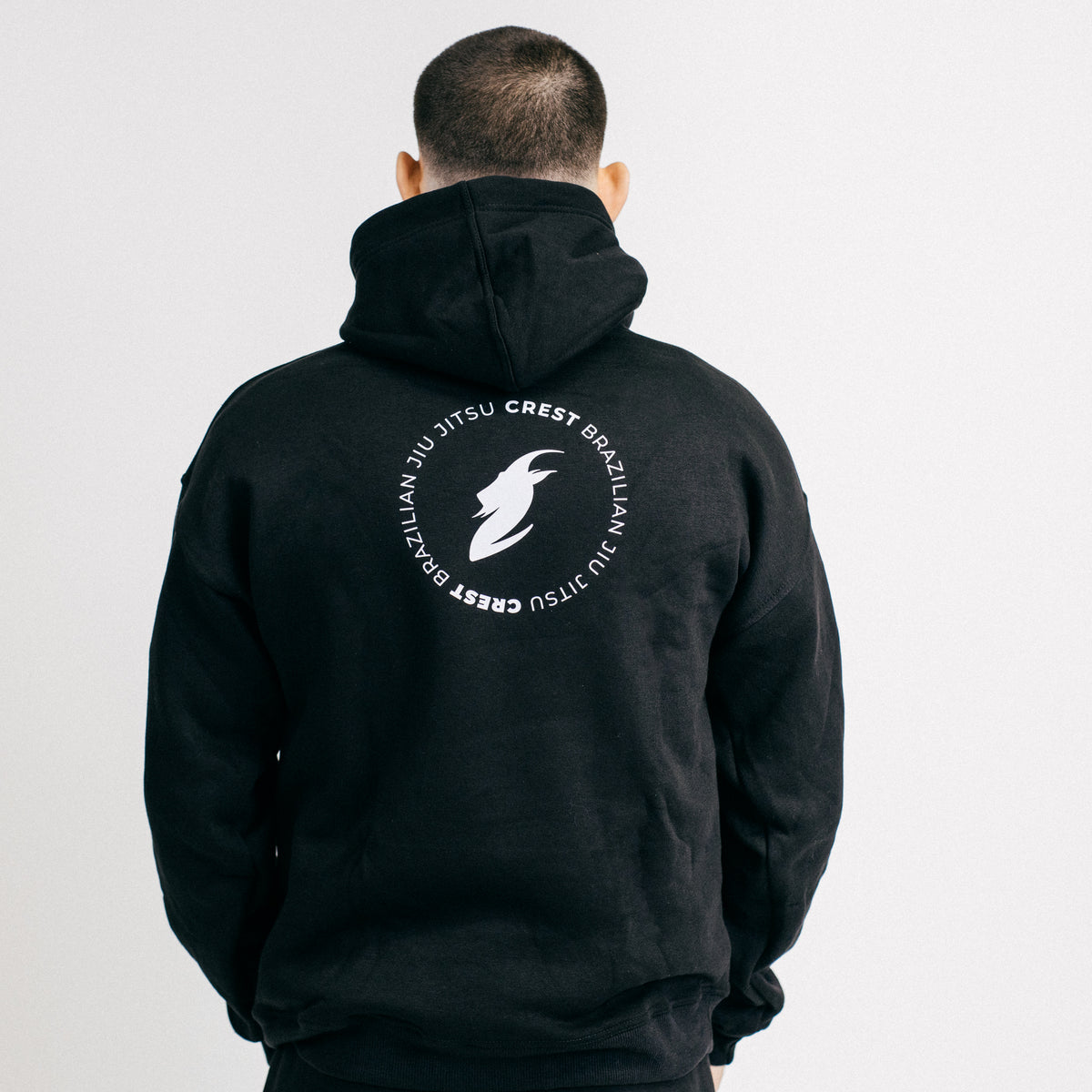 Crest’s hoodie - Goat BJJ (Black) (Light)