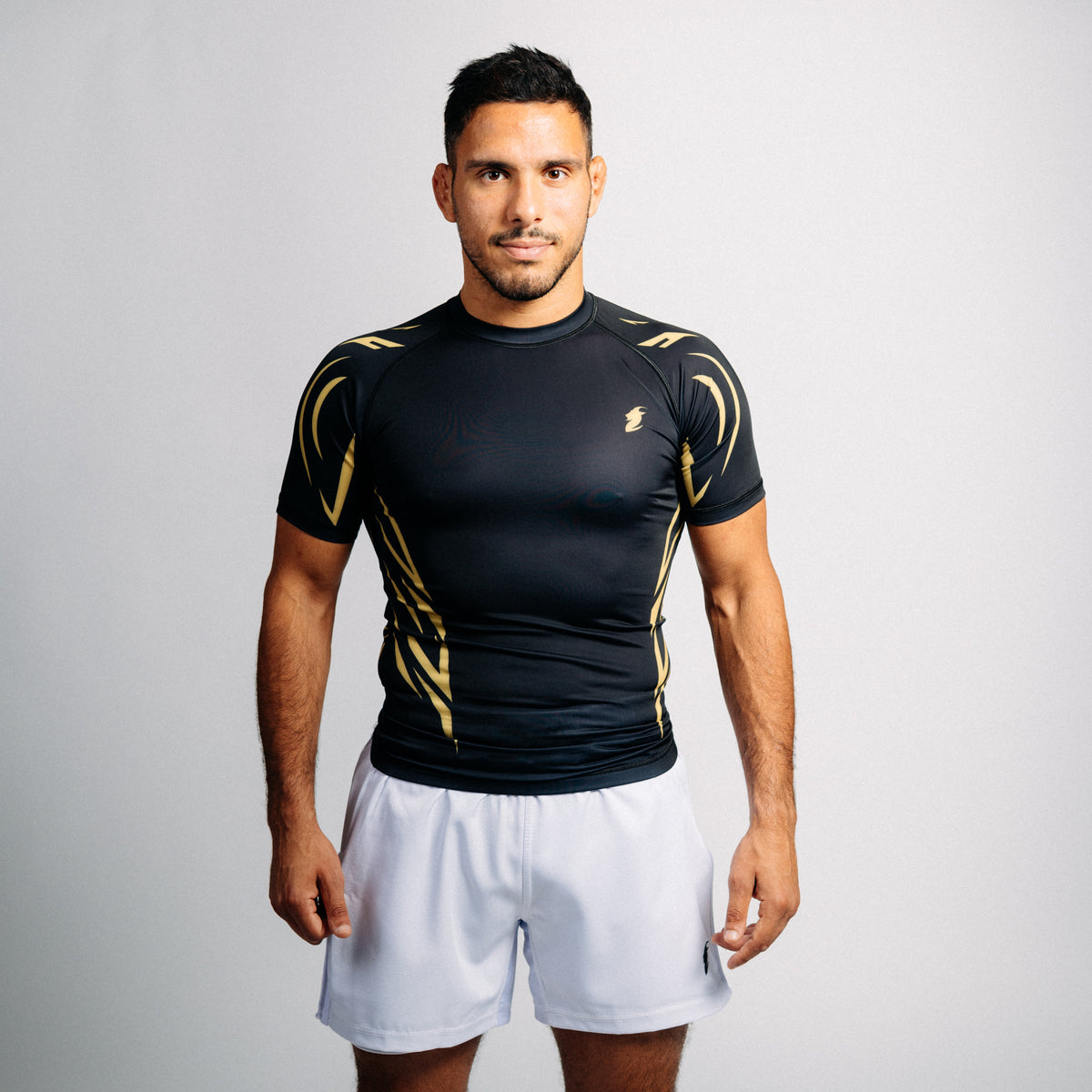 Rash Guard "ARROW" Series | Gold / Black (short)