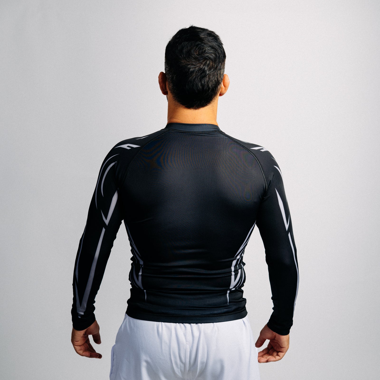 Rash Guard "ARROW" Series | Silver / Black (long)
