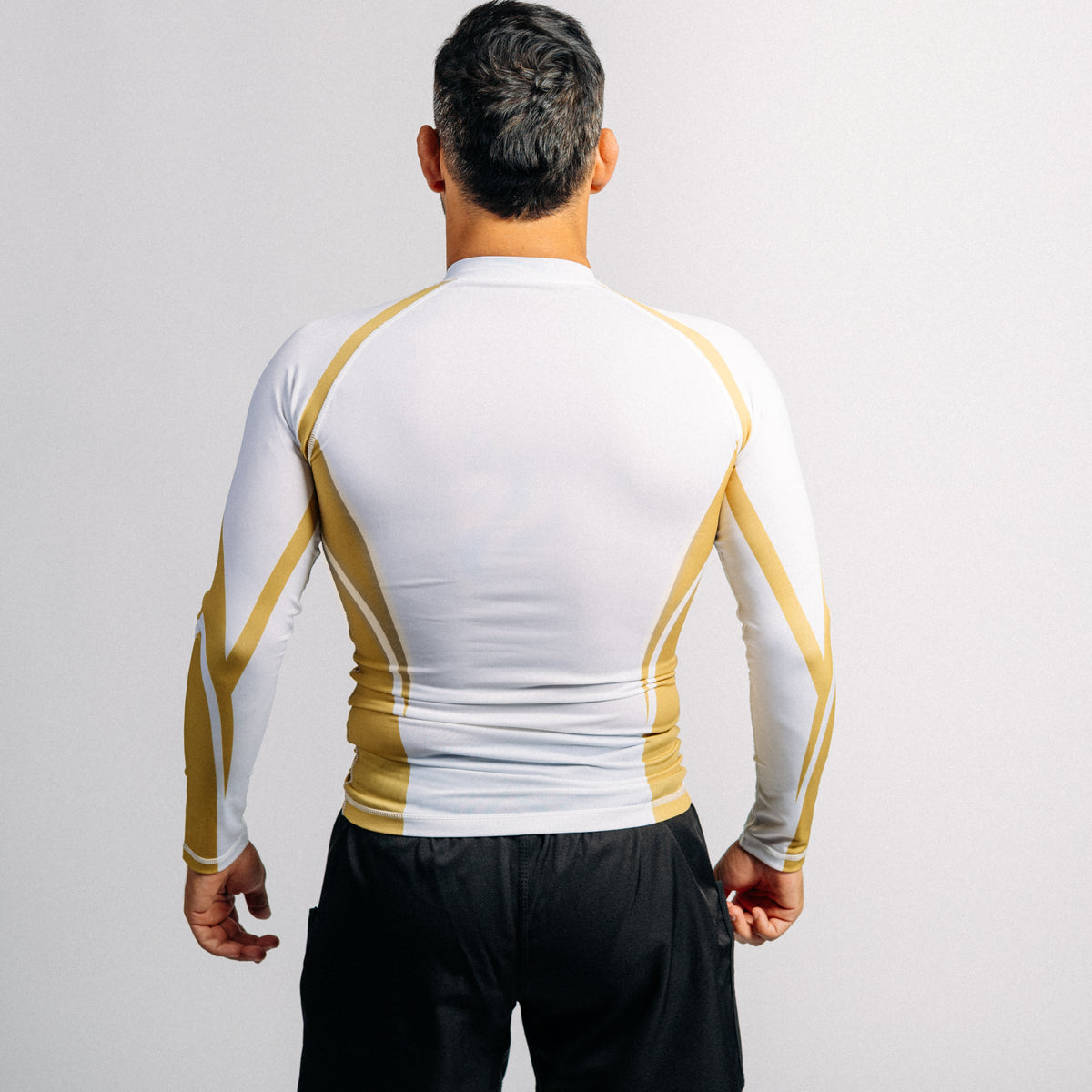 Rash Guard "GOAT" Series | Gold / White (long)