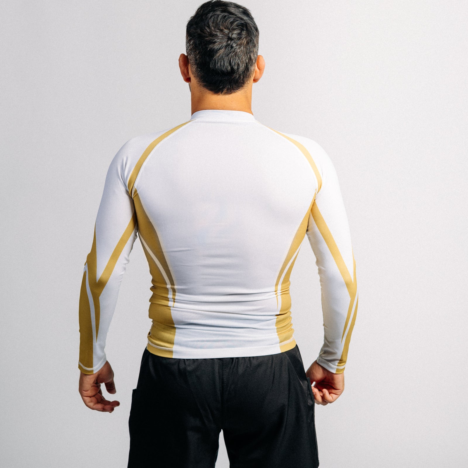 Rash Guard "GOAT" Series | Gold / White (long)