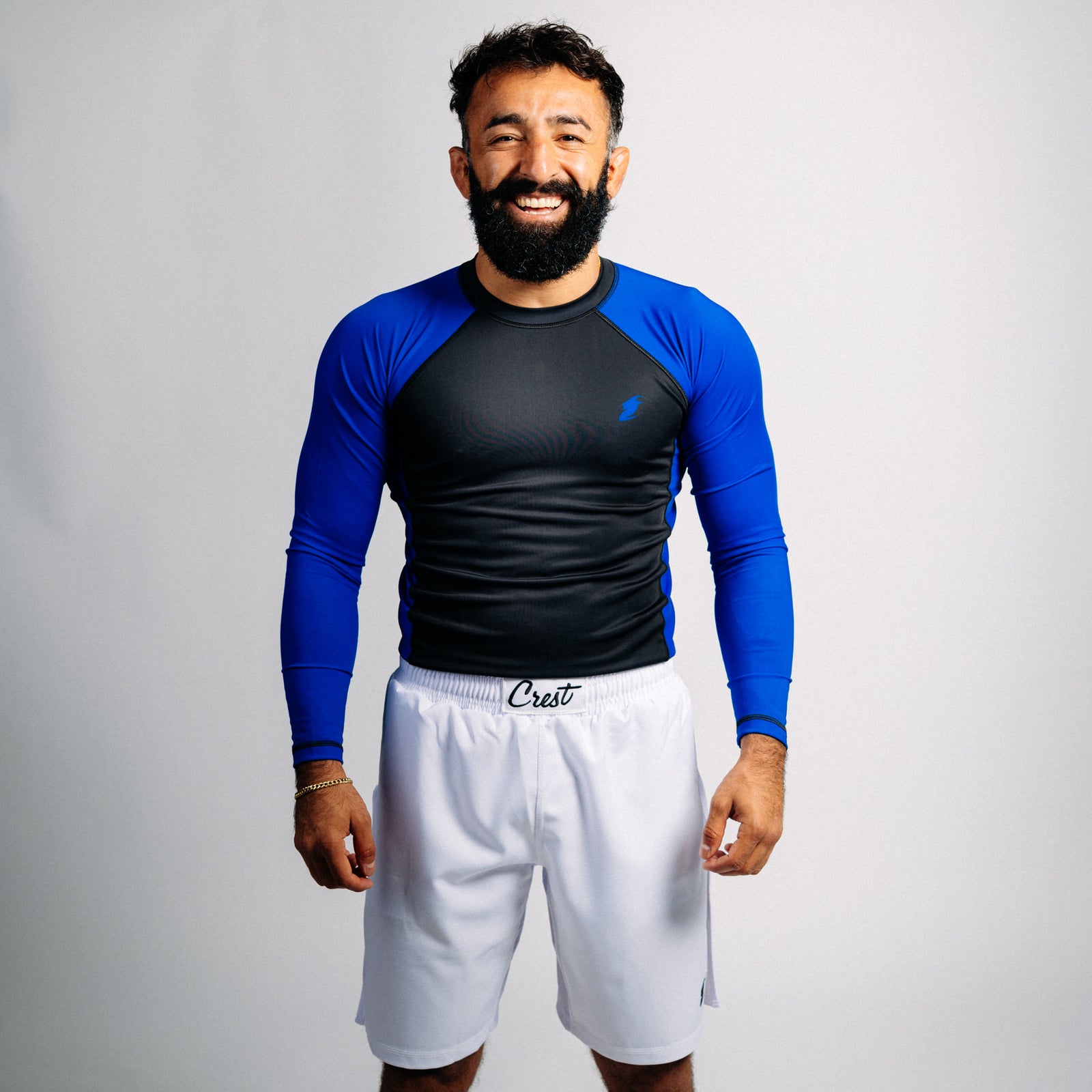 Lyhythihainen "GOAT" rash guard - Sininen
