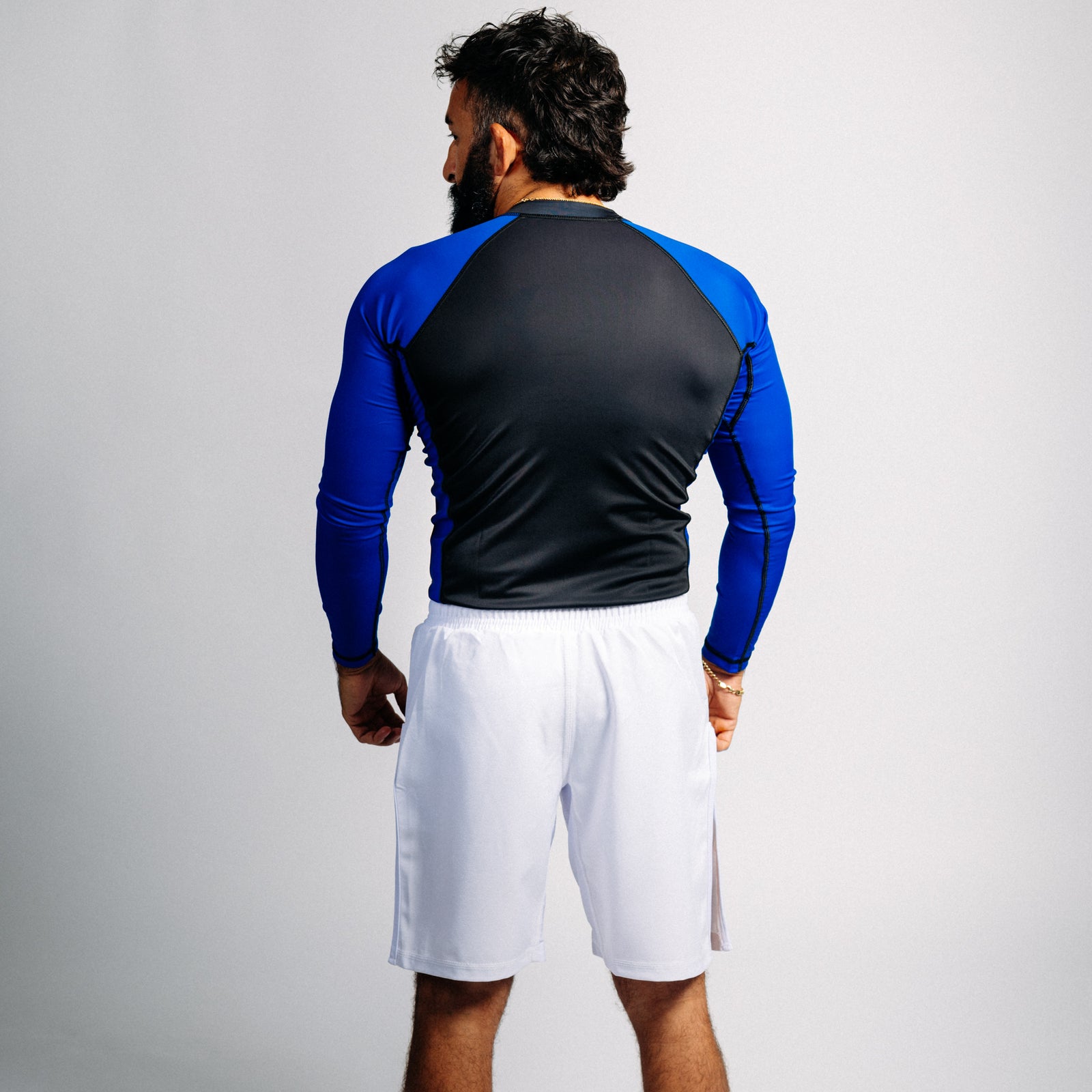 Lyhythihainen "GOAT" rash guard - Sininen