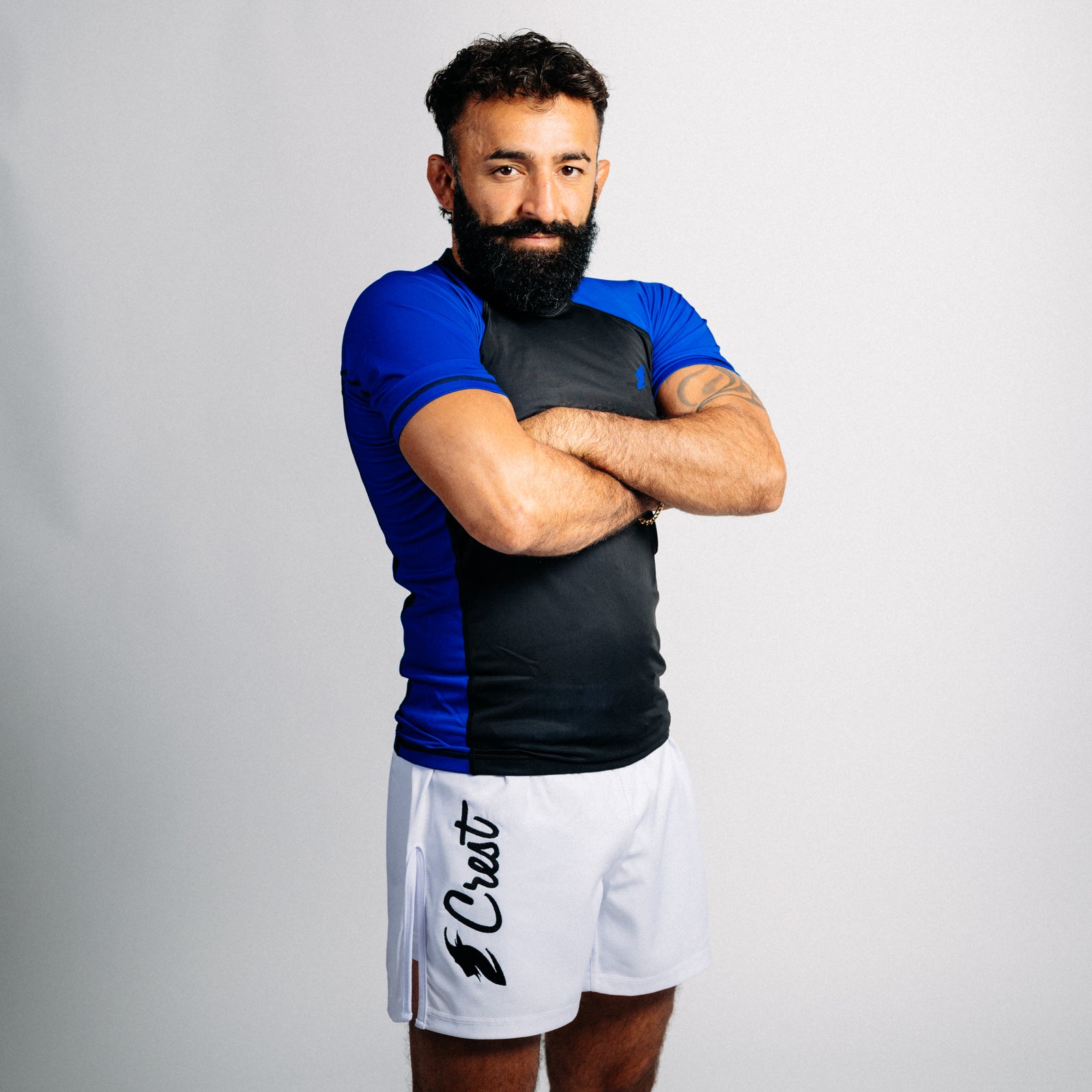 "GOAT" Rash Guard - Blue (long)