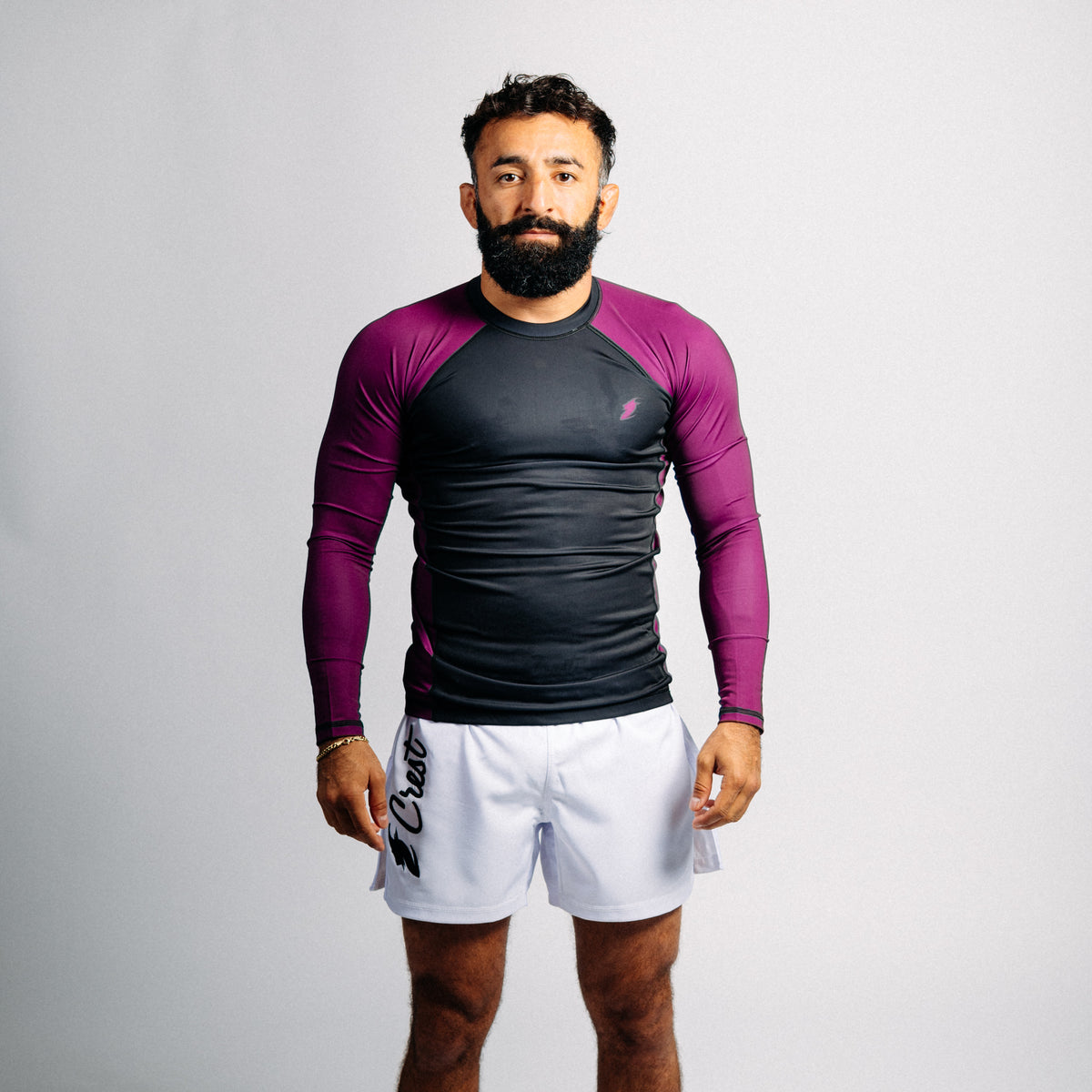 Pitkähihainen "GOAT" rash guard - Purppura