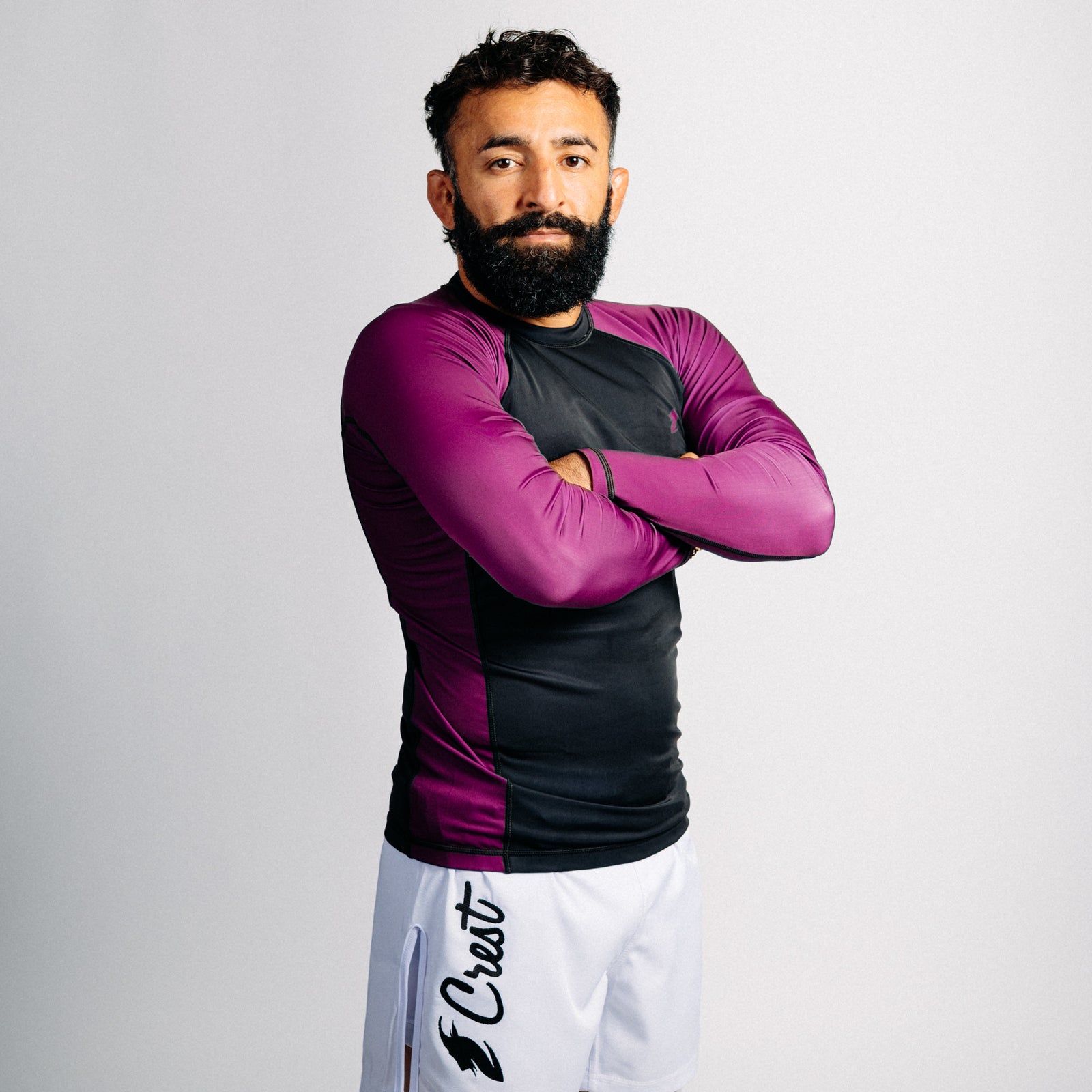 Pitkähihainen "GOAT" rash guard - Purppura