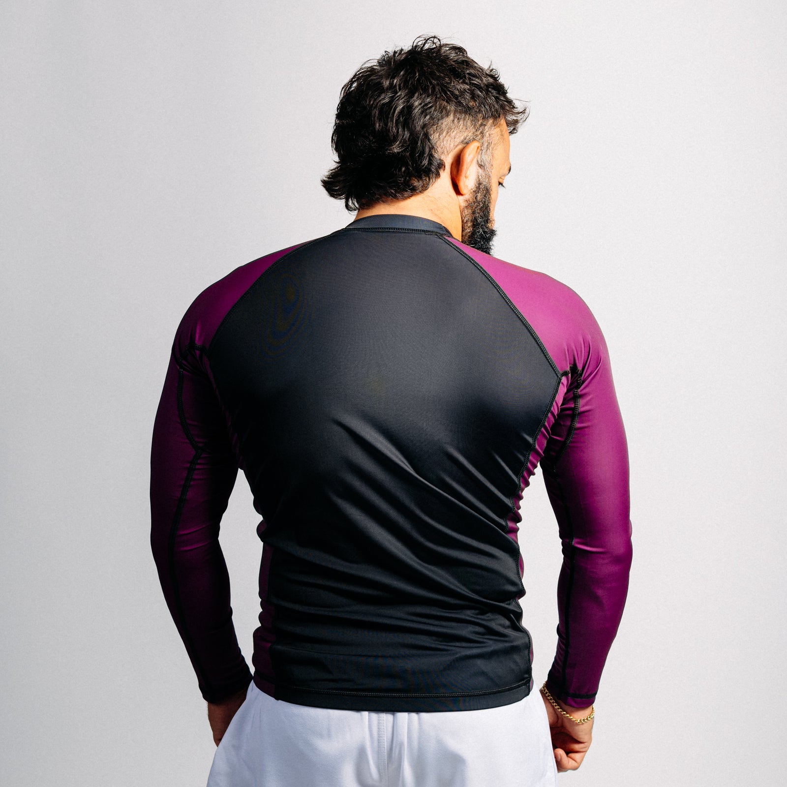 Pitkähihainen "GOAT" rash guard - Purppura