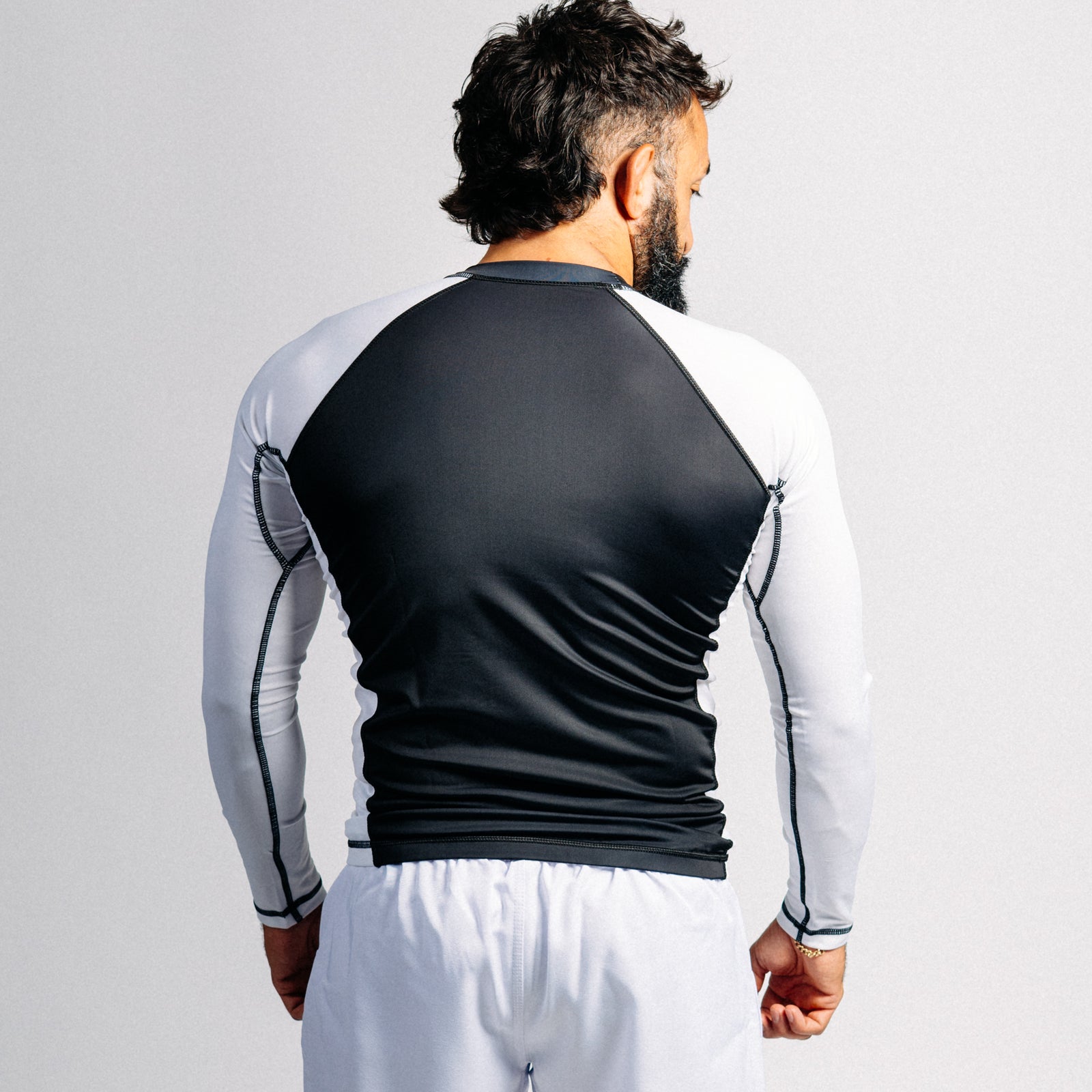 "GOAT" Rash Guard - White (long)
