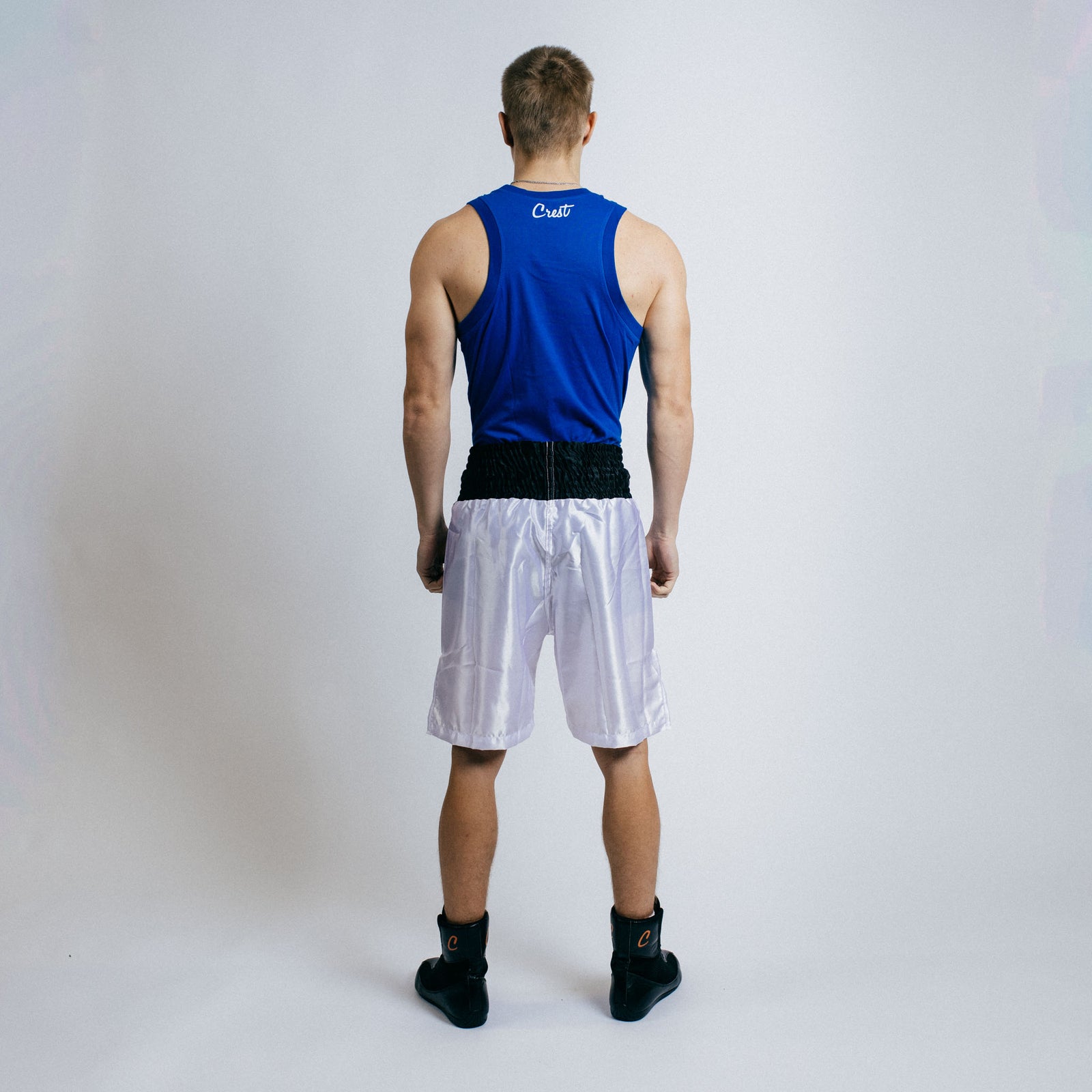 Boxing shorts "GOAT" (White)