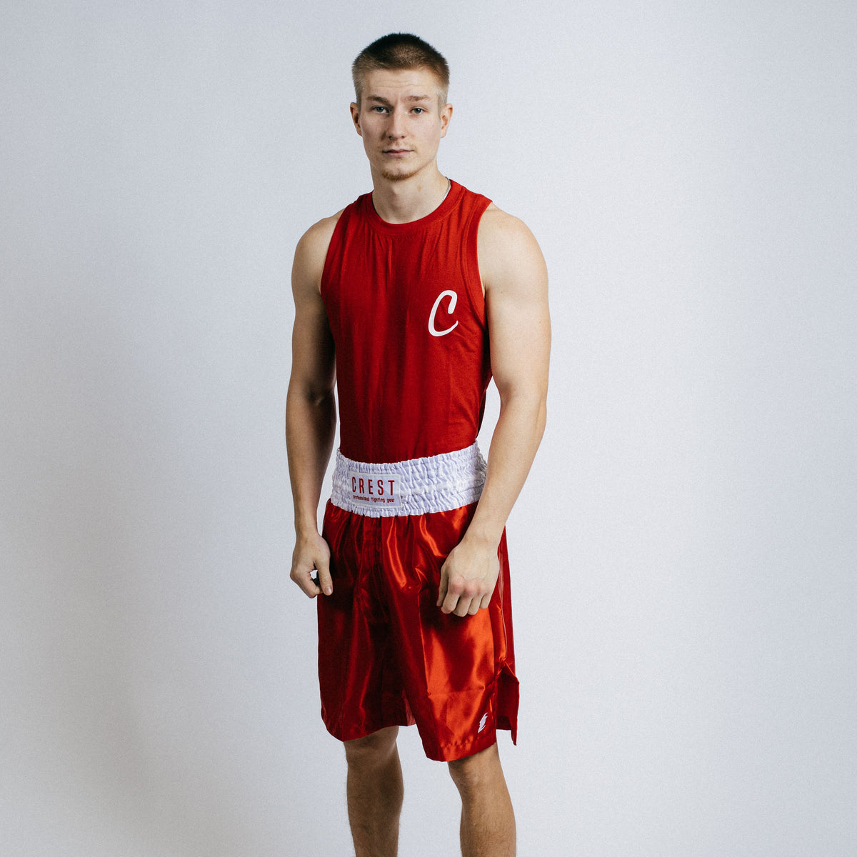Boxing shorts "GOAT" (Red)
