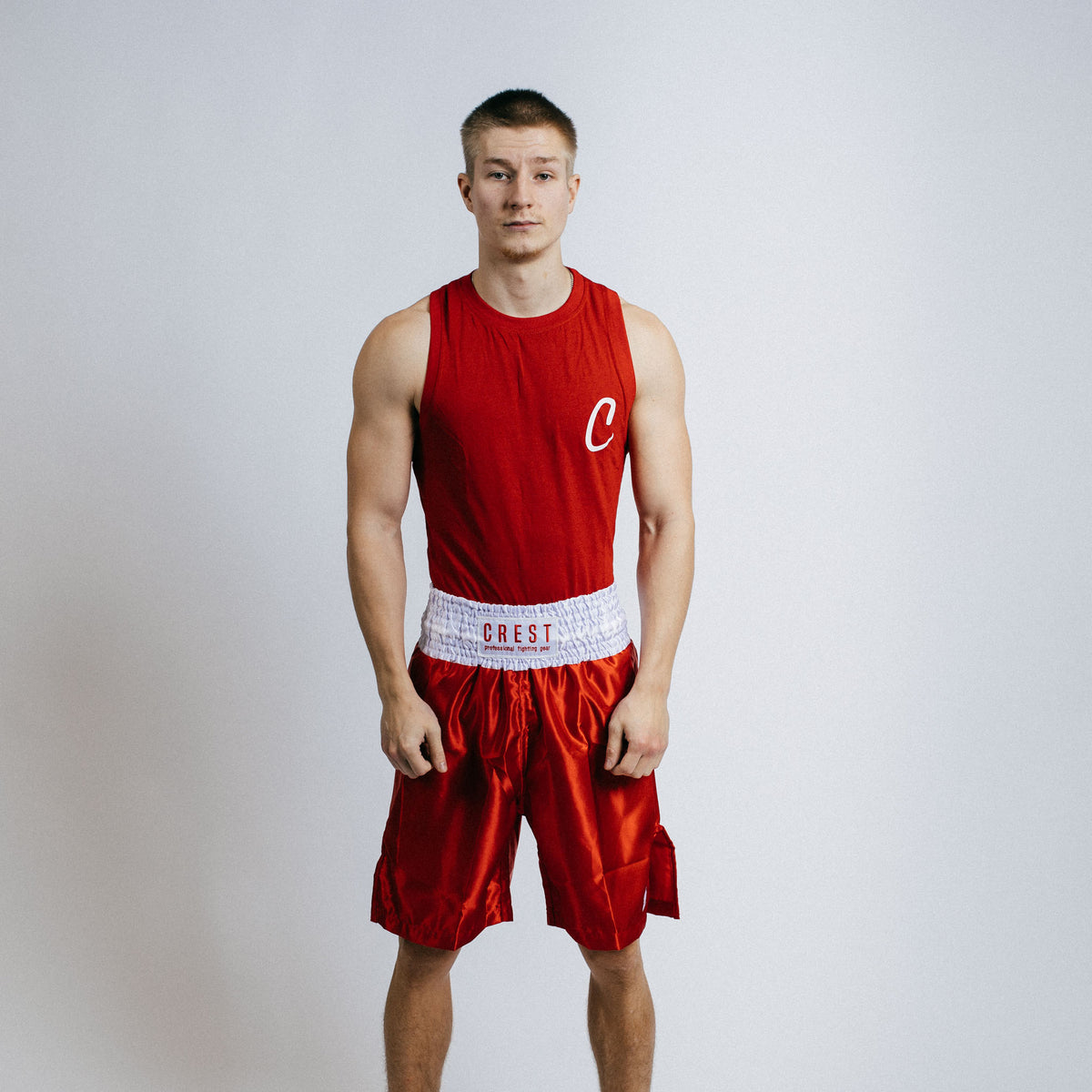 Boxing shorts "GOAT" (Red)