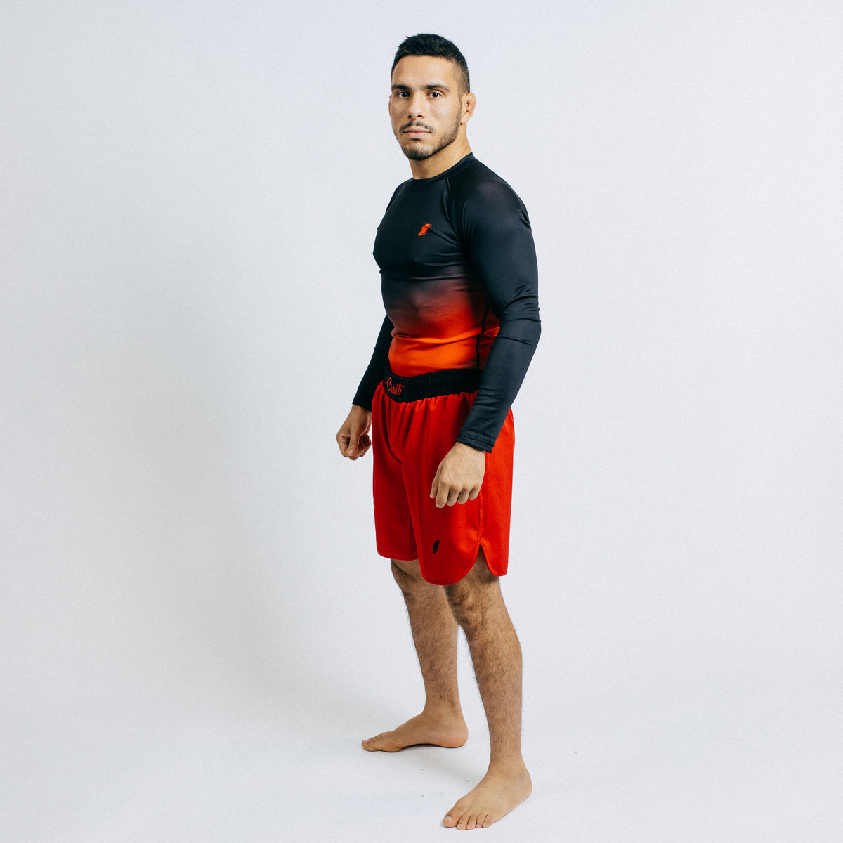 Rash Guard "GOAT" Black / Red (long)