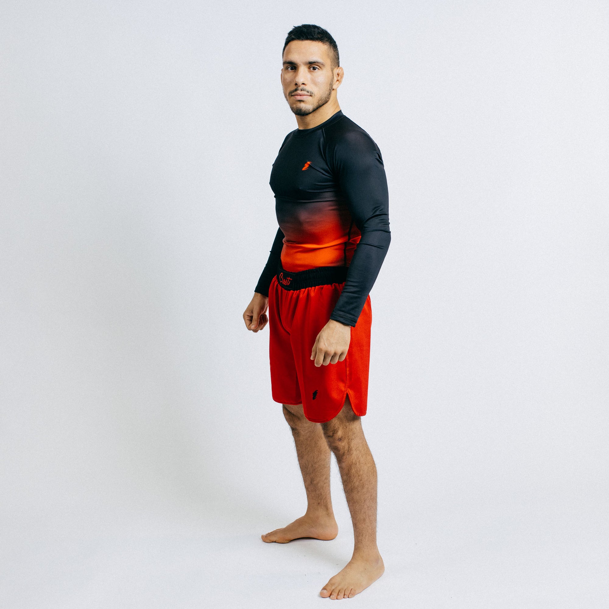 Rash Guard "GOAT" Black / Red (long)