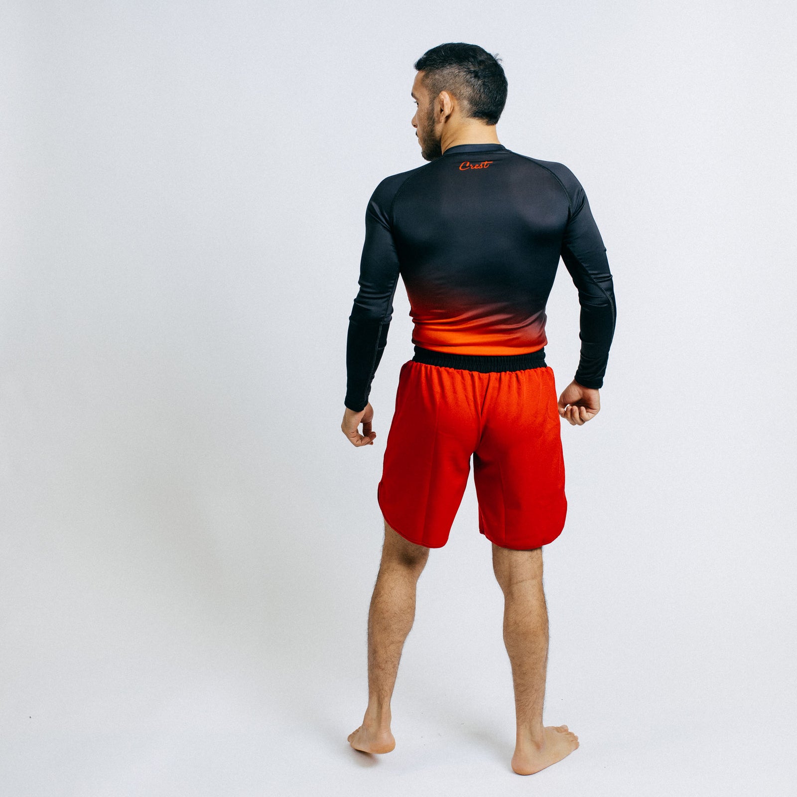 Rash Guard "GOAT" Black / Red (long)