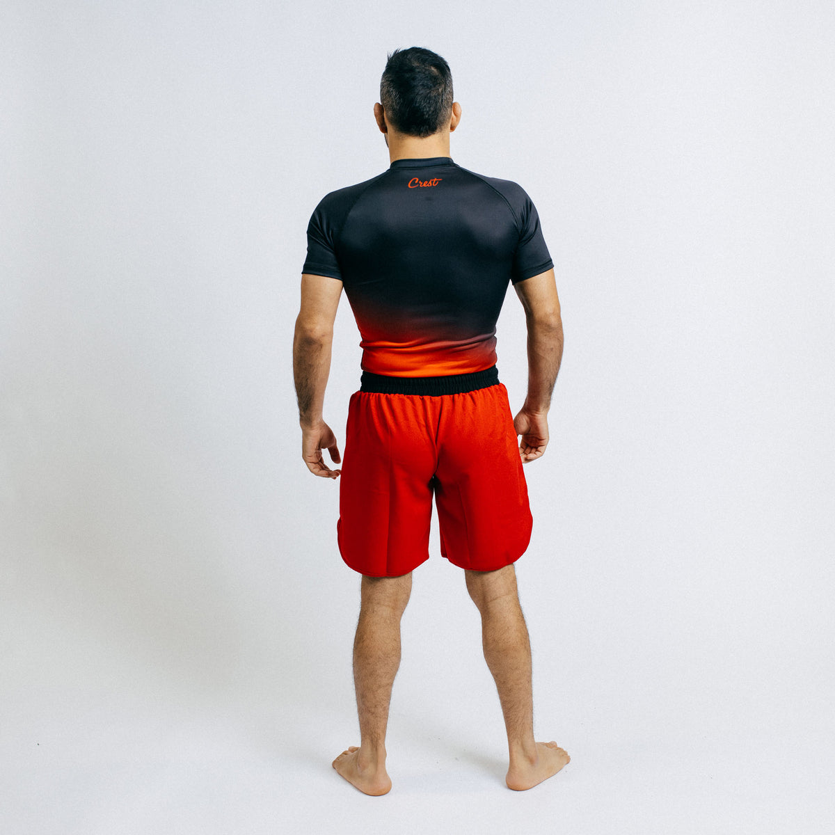 Rash Guard "GOAT" Black / Red (short)