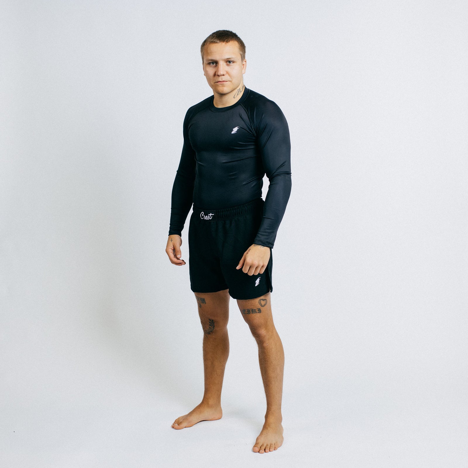 Rash Guard "GOAT" Black (long)