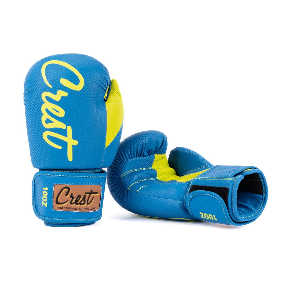 Crest Boxing Gloves &quot;Trivor 0.5&quot; | Blue/neon yellow