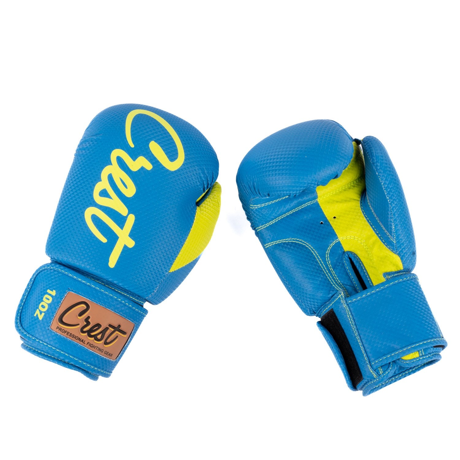 Crest Boxing Gloves "Trivor 0.5" | Blue/neon yellow