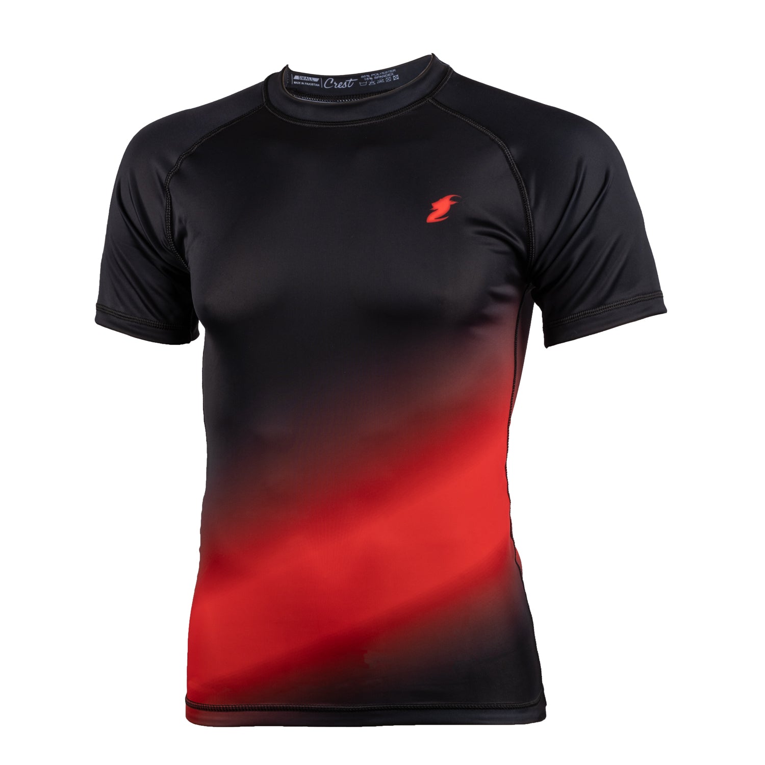 Lyhythihainen Rash Guard "GOAT" (Musta / Punainen)