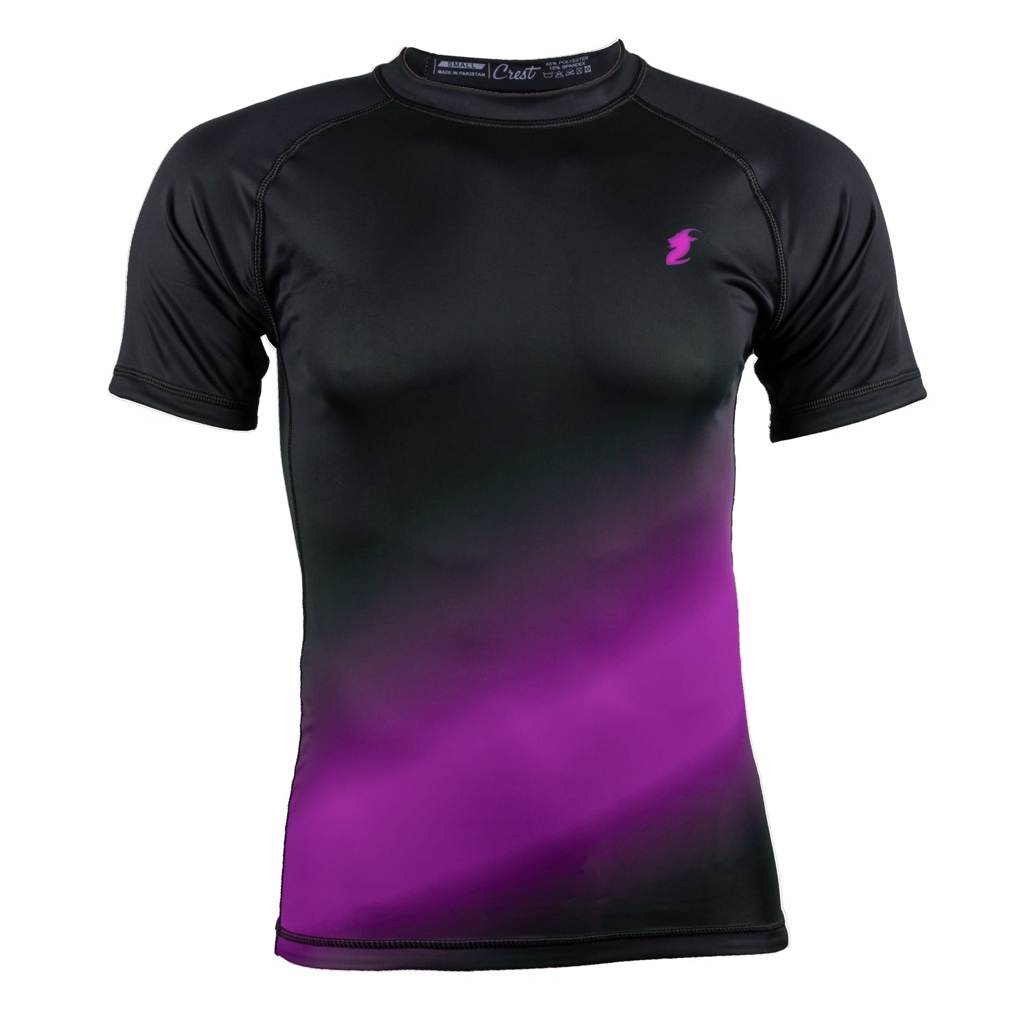 Lyhythihainen Rash Guard "GOAT" Purppura / Musta