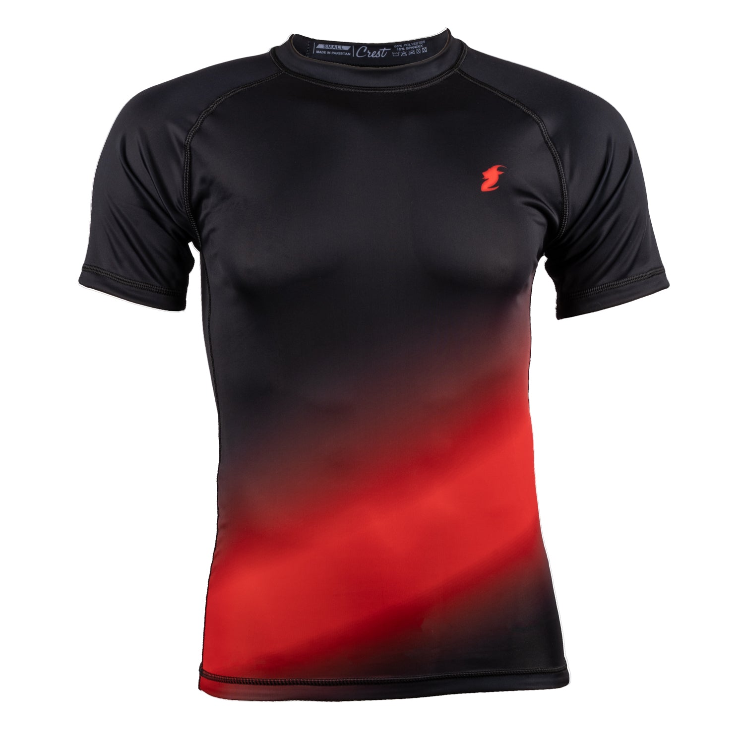 Lyhythihainen Rash Guard "GOAT" (Musta / Punainen)