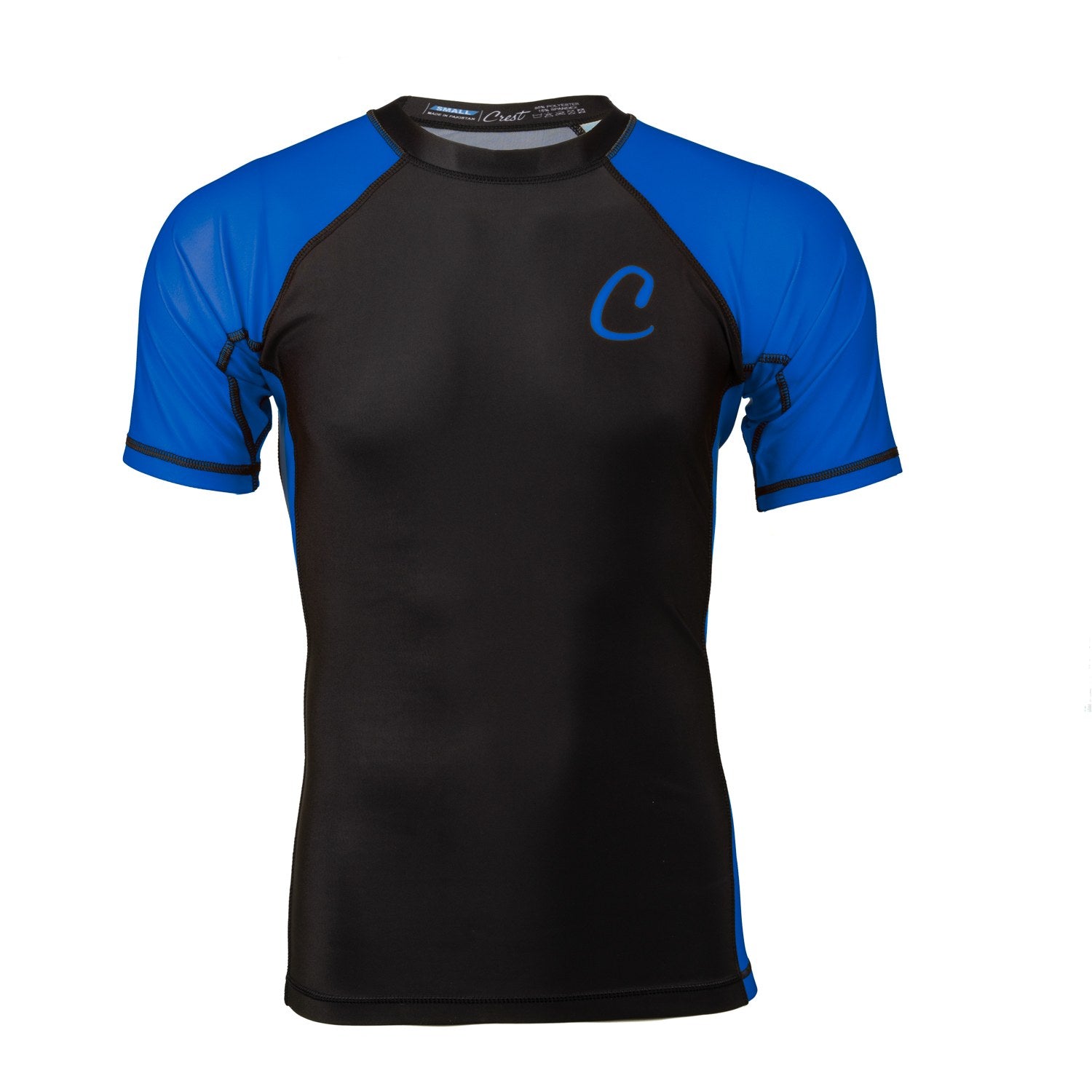 Lyhythihainen rash guard "C" - sininen