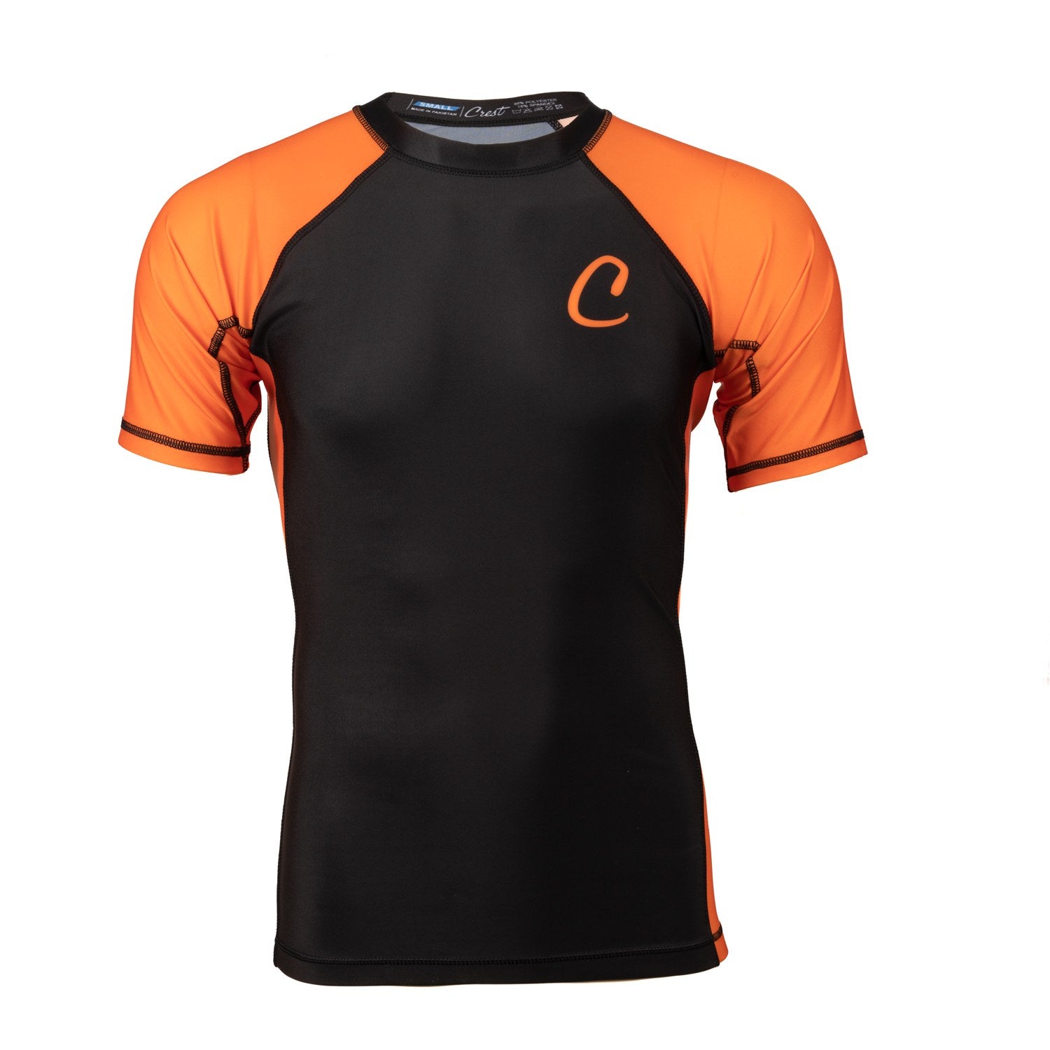 Lyhythihainen rash guard – ”C” logolla - musta