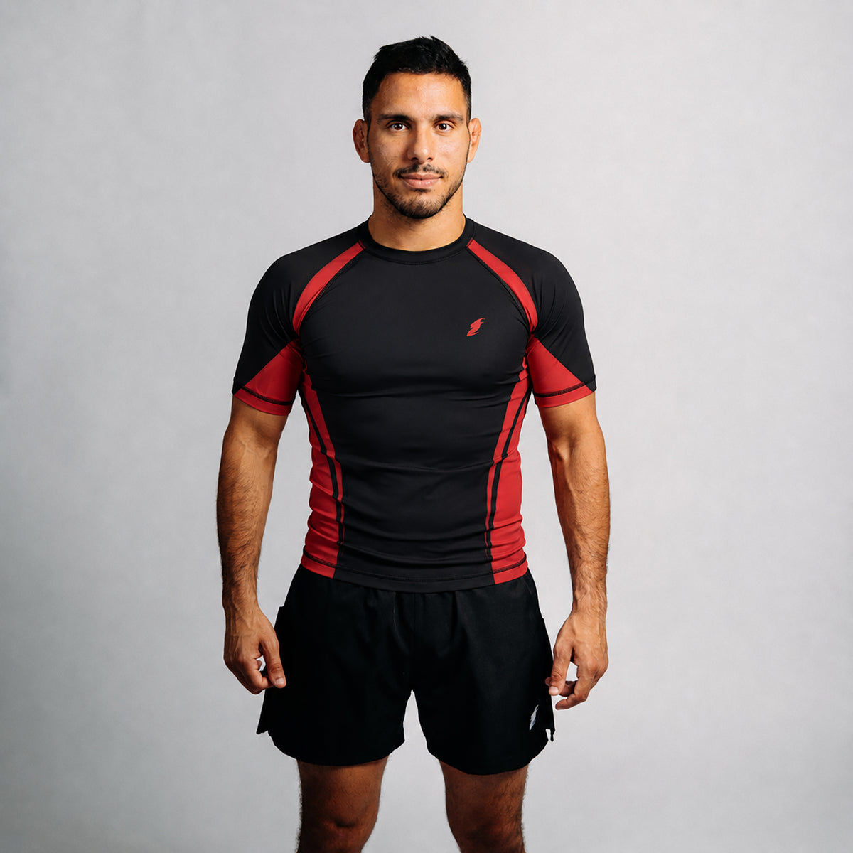 Rash Guard "GOAT" Series | Red / Black (short)