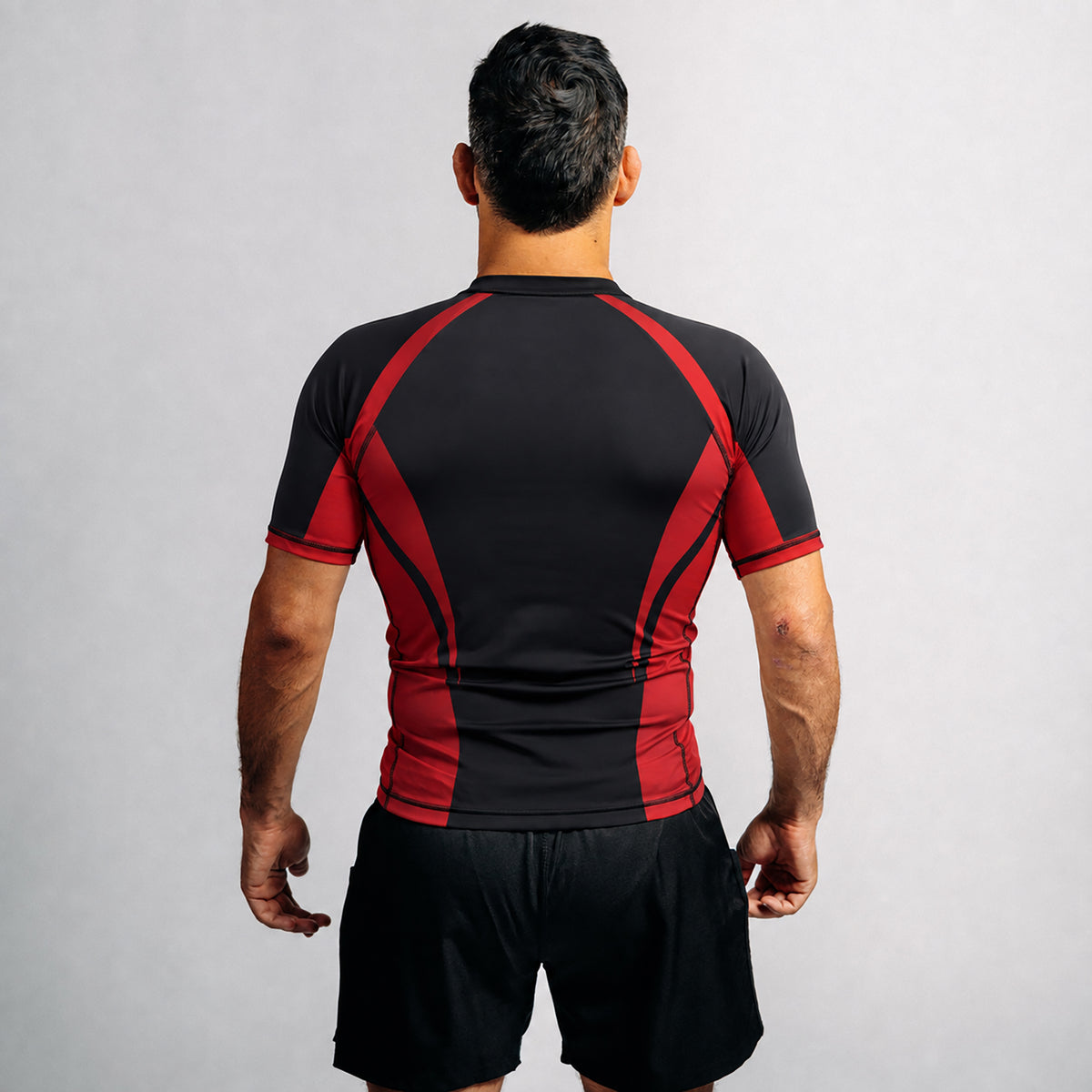 Rash Guard "GOAT" Series | Red / Black (short)