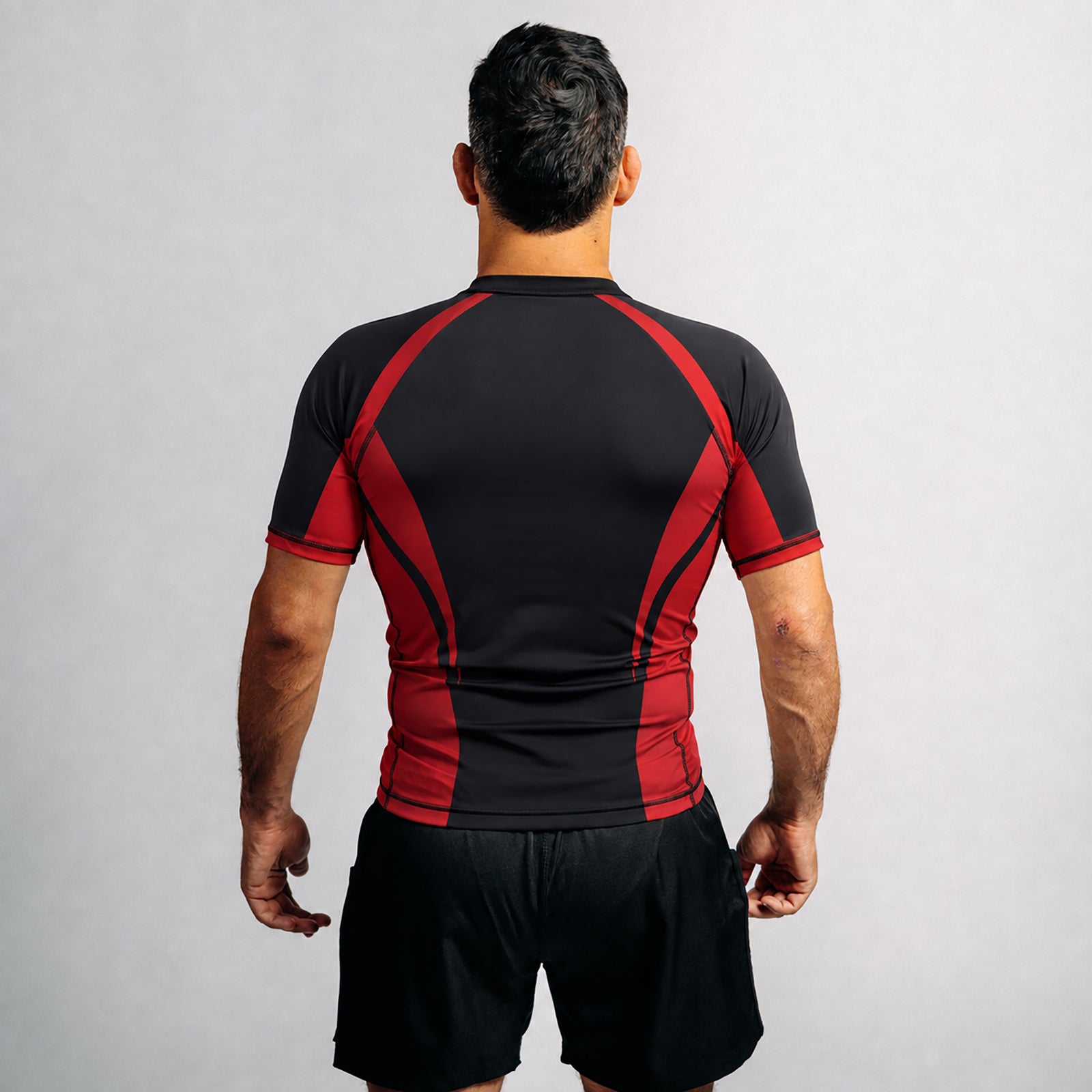 Rash Guard "GOAT" Series | Red / Black (short)
