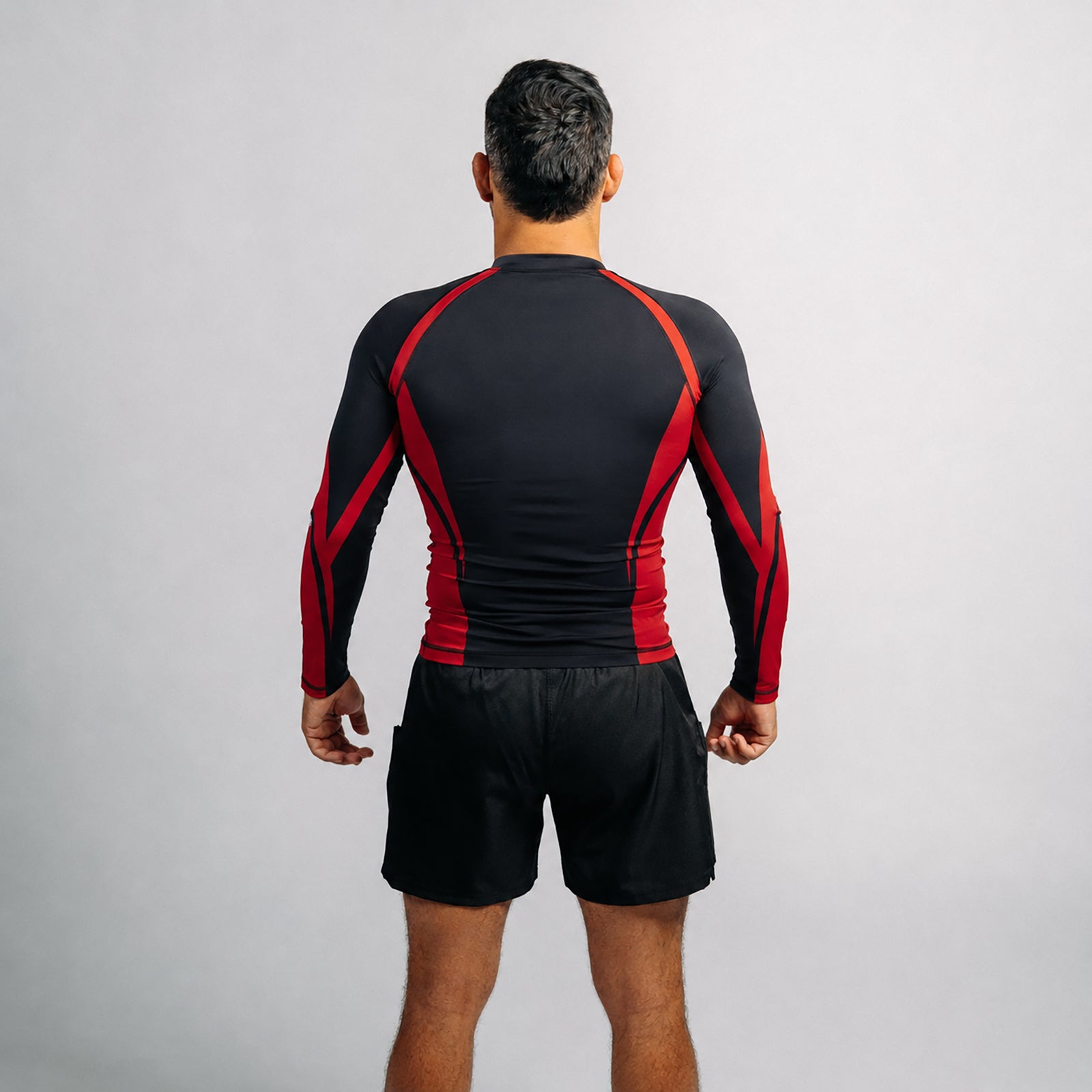 Rash Guard "GOAT" Series | Red / Black (long)